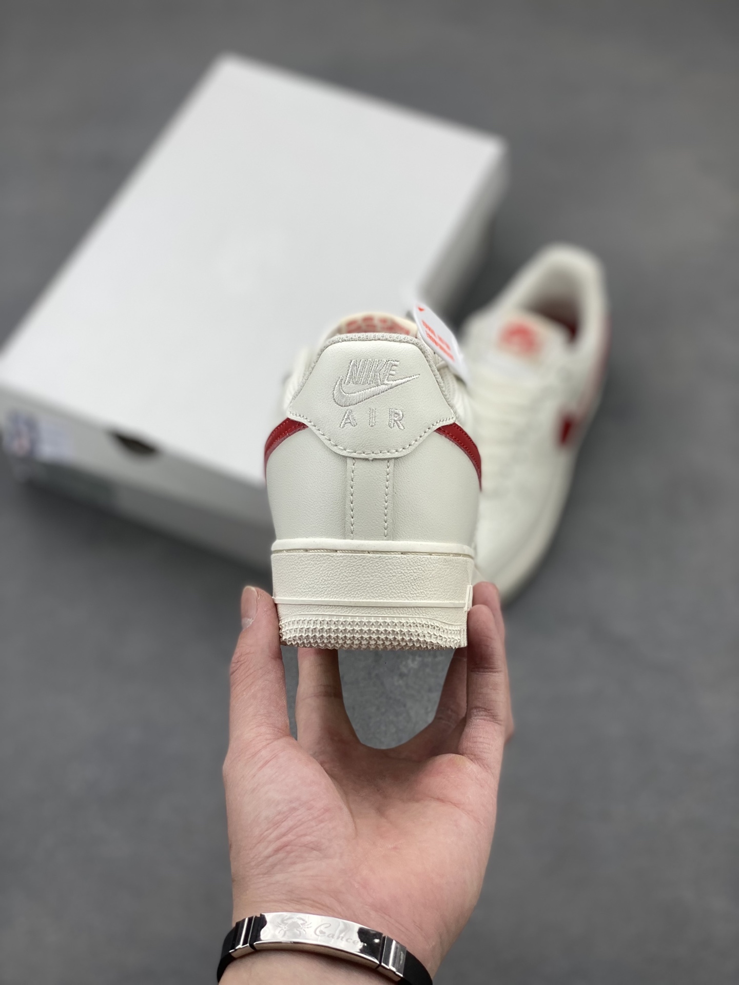 Nike Air Force 1 Low Casual Sneakers - Ivory/Red 5 i1742835163105 7073 0 3