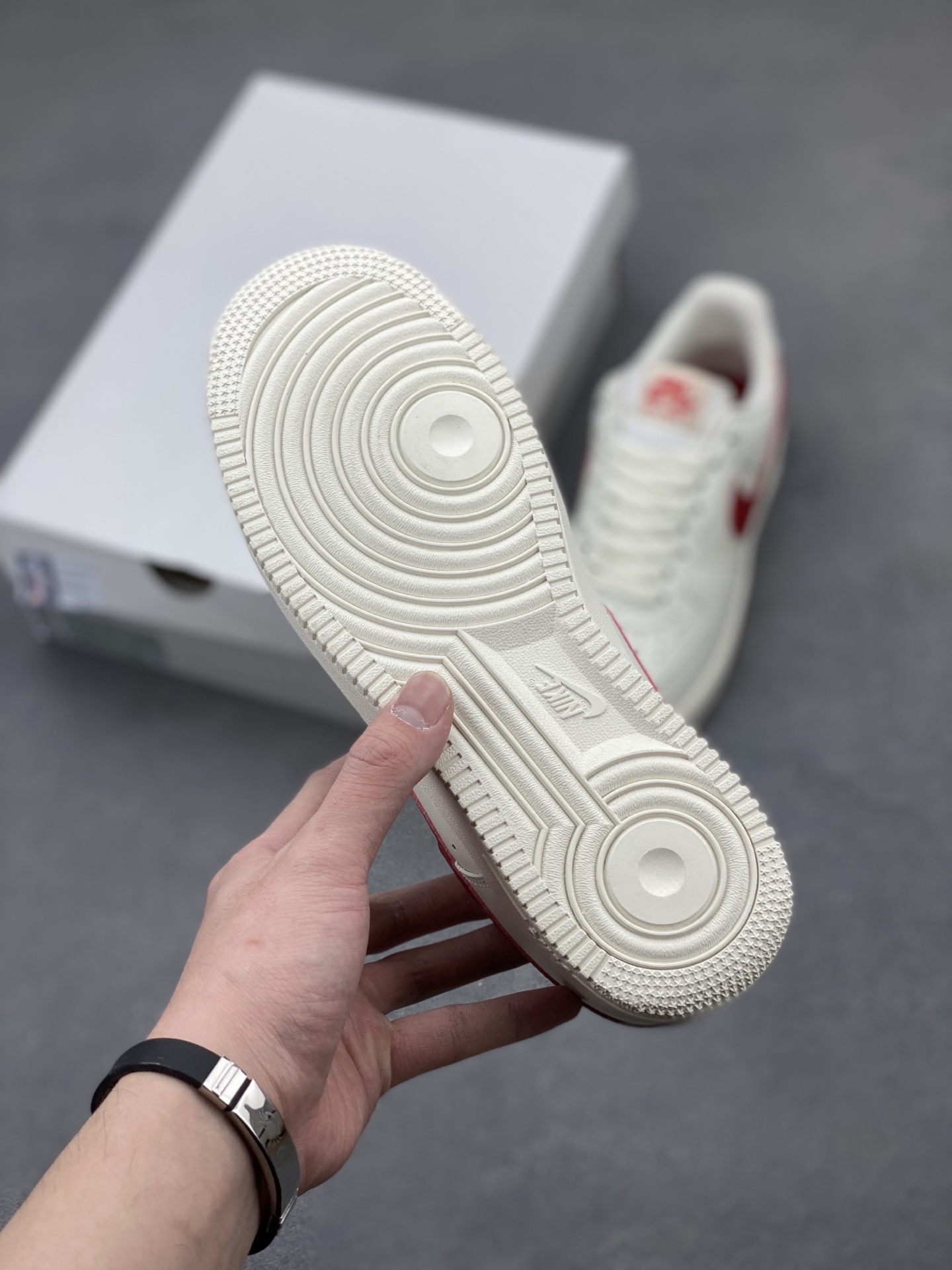 Nike Air Force 1 Low Casual Sneakers - Ivory/Red 7 i1742835163922 6758 0 5