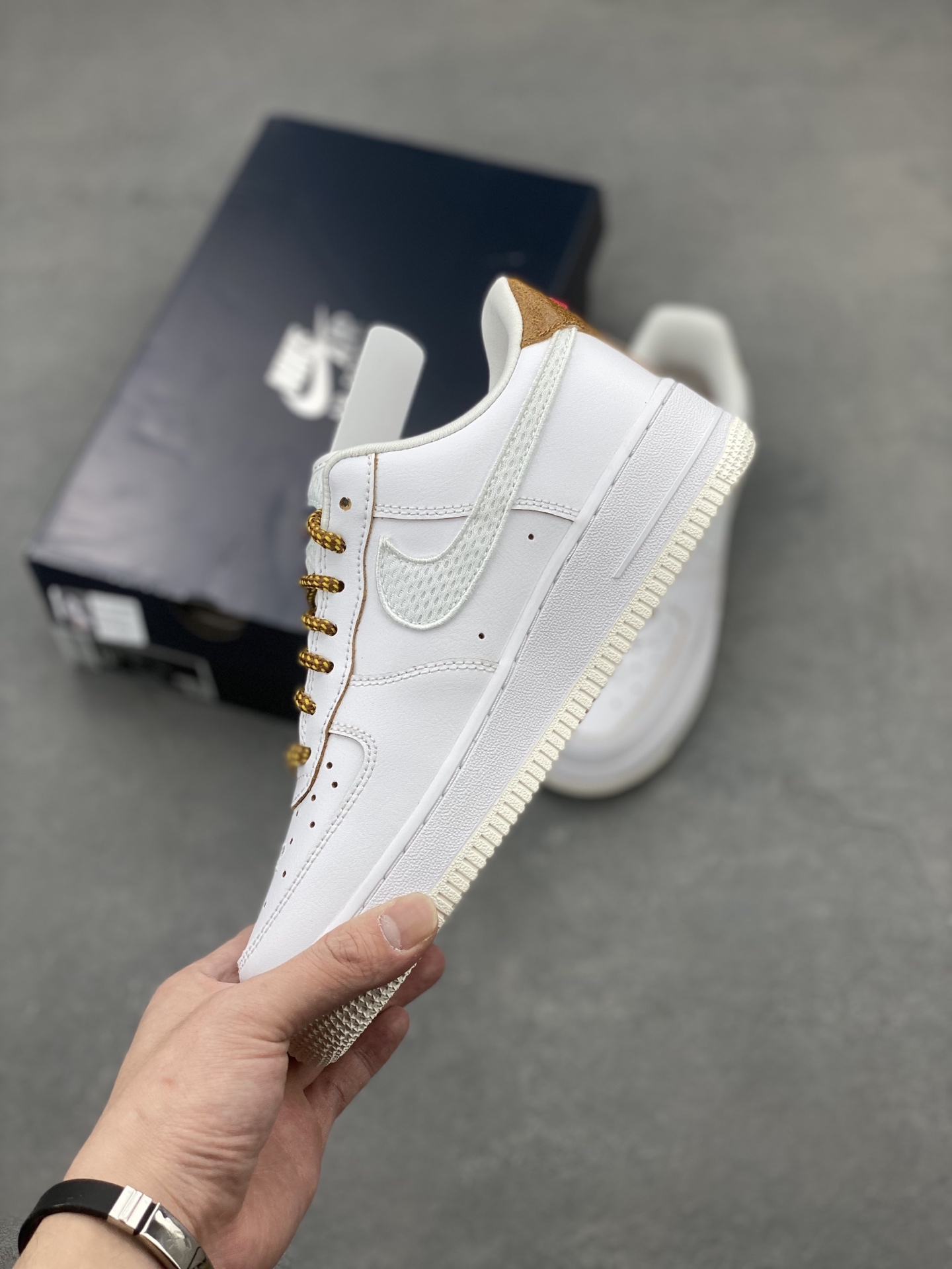 Nike Air Force 1 Low White/Gold Casual Shoes HF5716-111 4 i1742835336065 8924 0 2