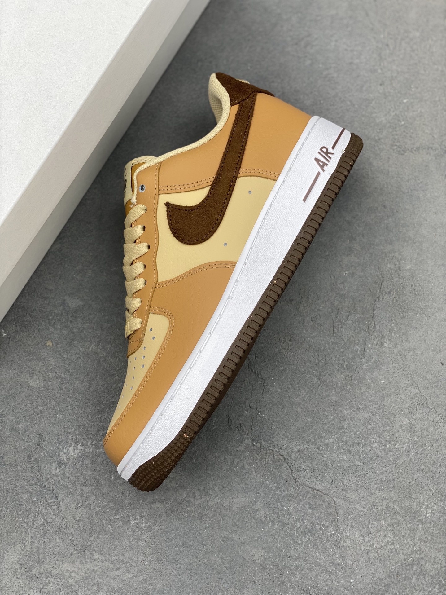Nike Air Force 1 Low Casual Sneakers - Brown/White - Comfortable & Stylish 8 i1742835553591 5985 0 6