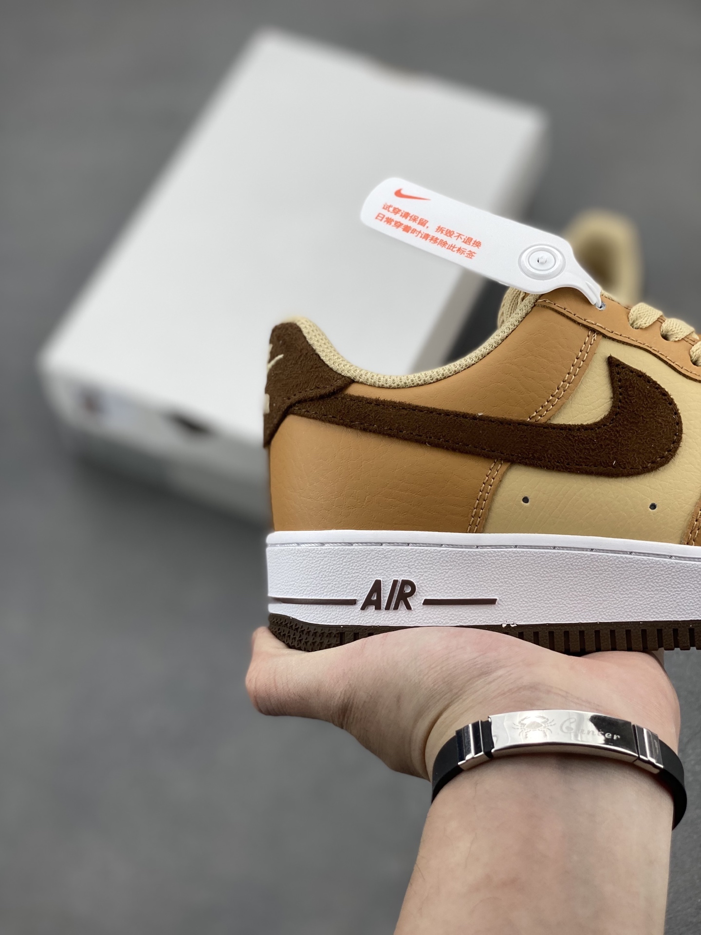 Nike Air Force 1 Low Casual Sneakers - Brown/White - Comfortable & Stylish 6 i1742835570381 1038 0 4