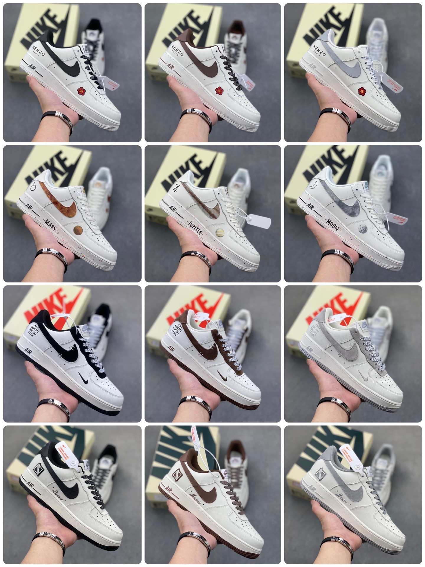 Nike Air Force 1 Low Custom Sneakers - Limited Edition T18 Styles