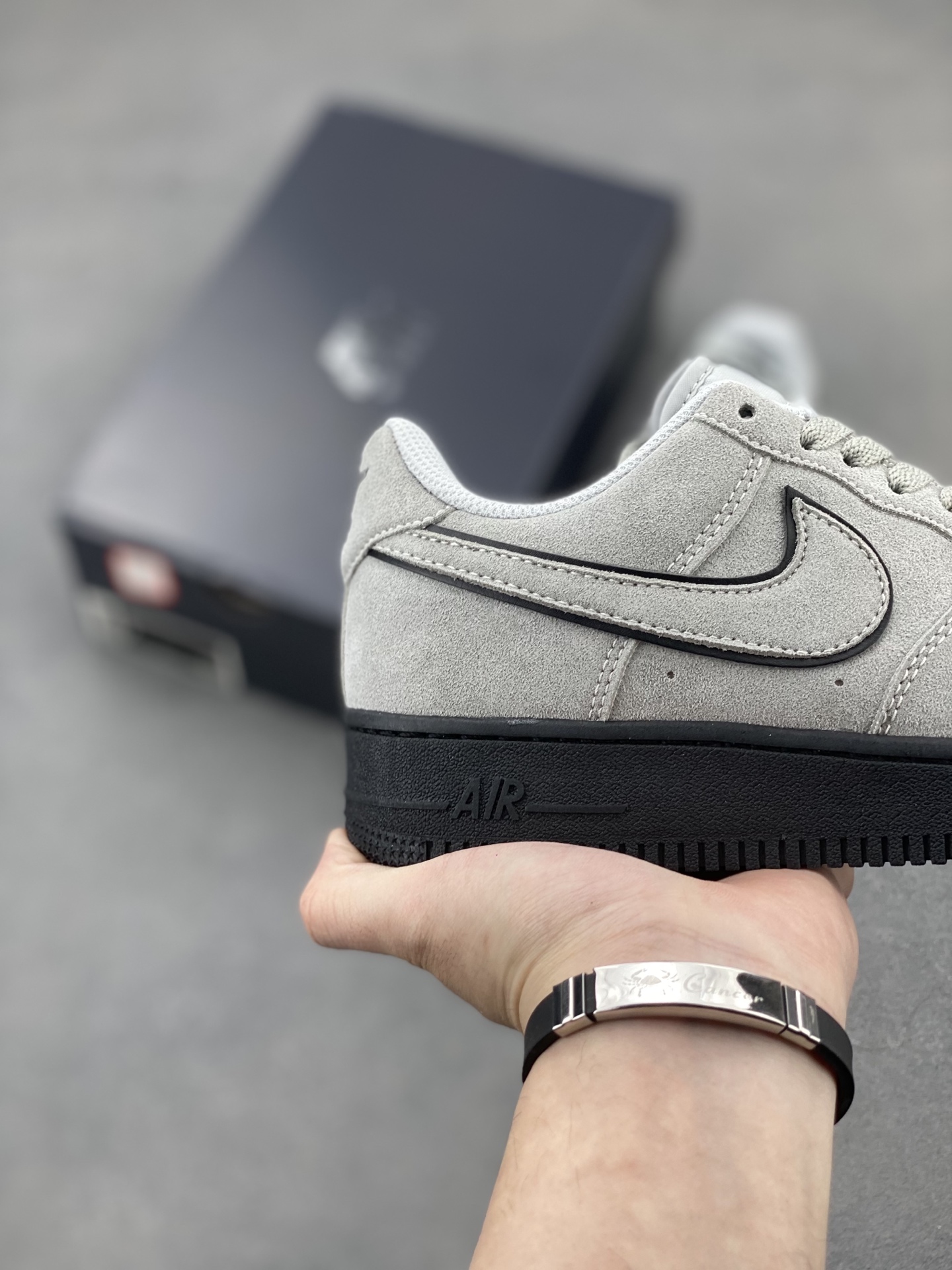 Nike Air Force 1 '07 Low Grey Suede Black Sole HQ1966-001 Sneakers 6 i1743179707412 4203 0 4