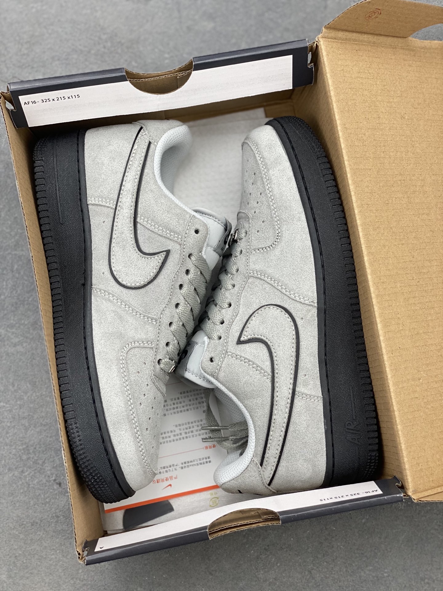 Nike Air Force 1 '07 Low Grey Suede Black Sole HQ1966-001 Sneakers 10 i1743179716753 8749 0 8