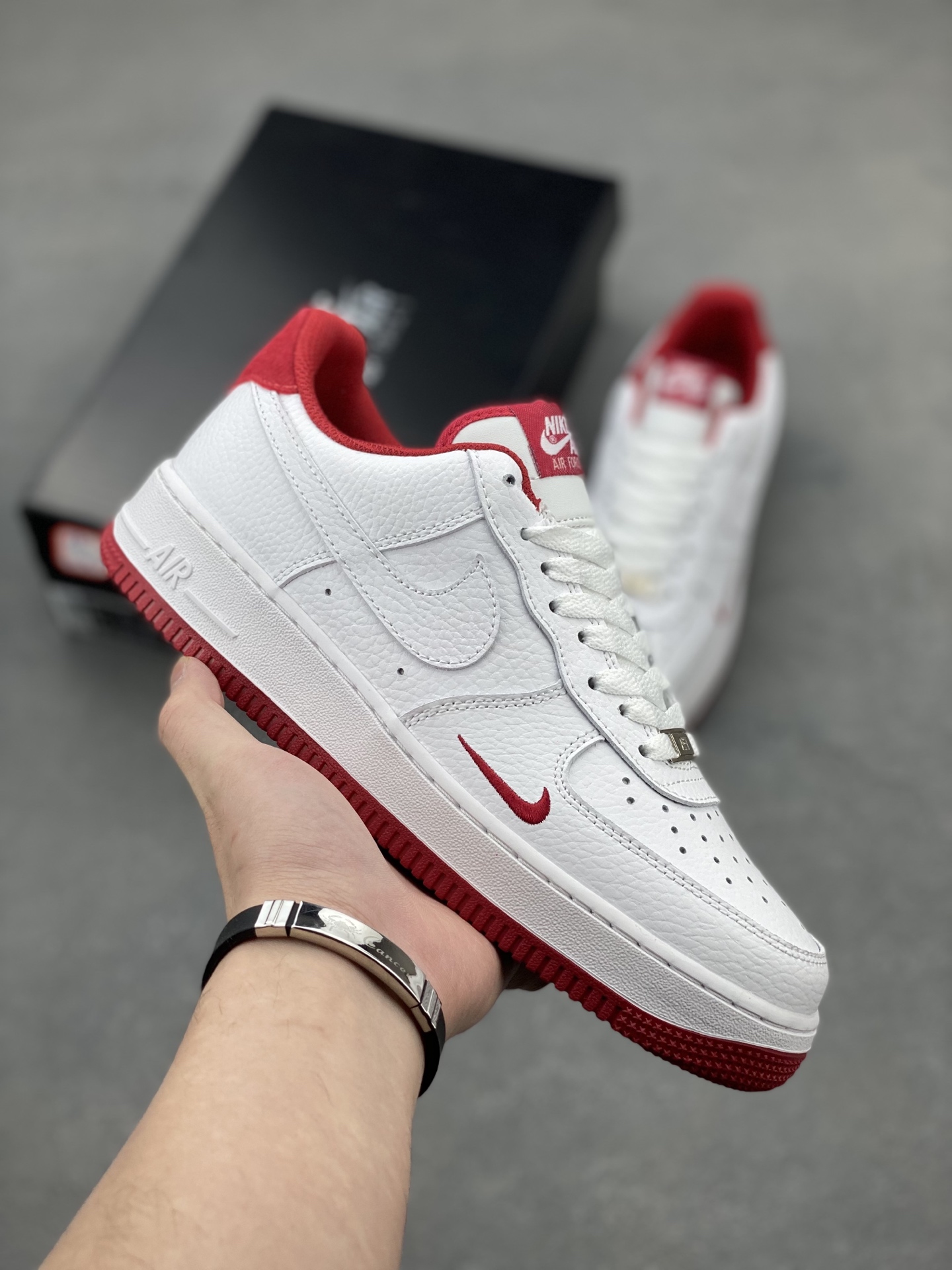 Nike Air Force 1 Low White/Red Casual Shoes HM9483-100 2 i1743180148969 1879 0 0