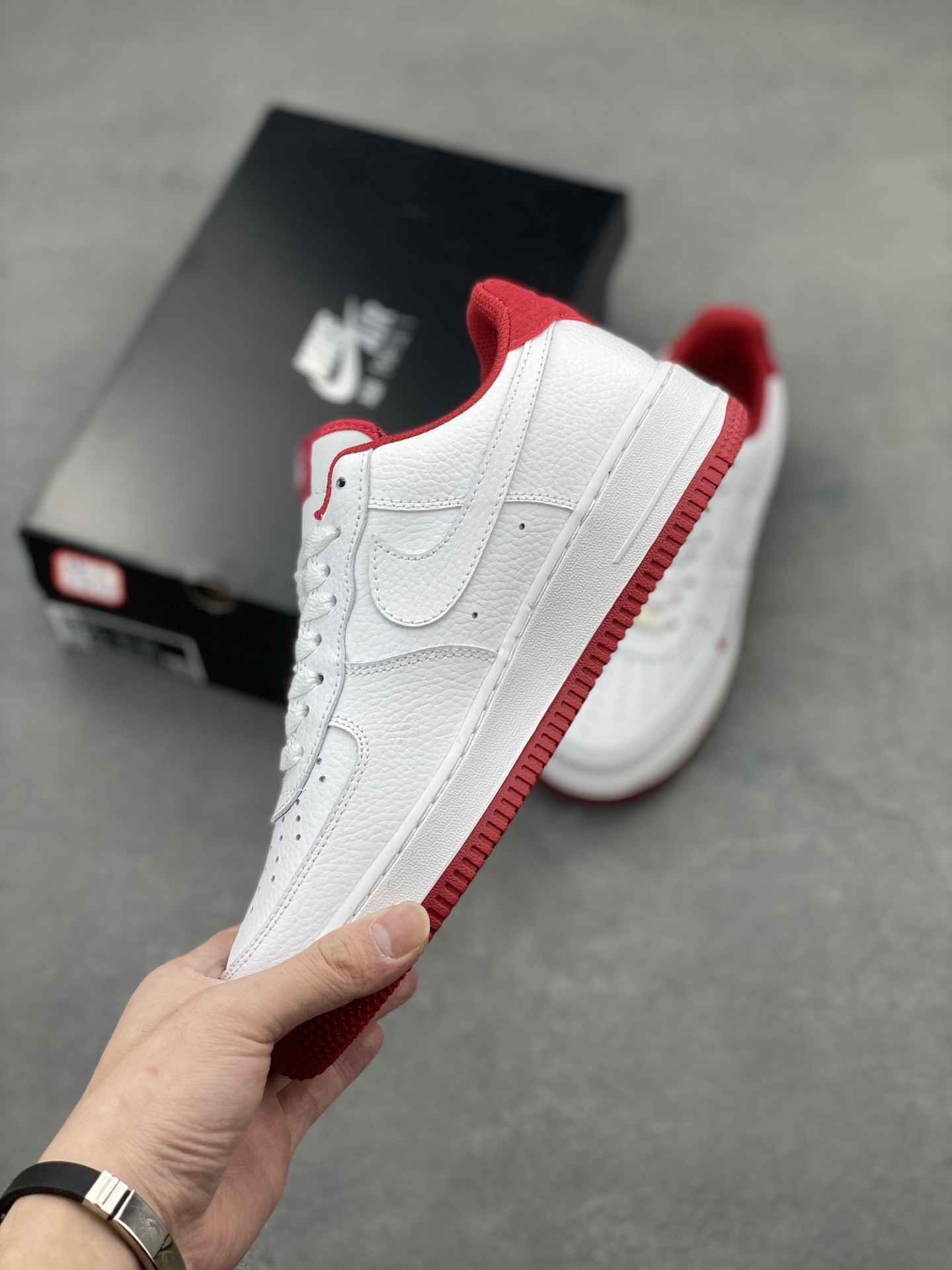 Nike Air Force 1 Low White/Red Casual Shoes HM9483-100 4 i1743180152361 8155 0 2