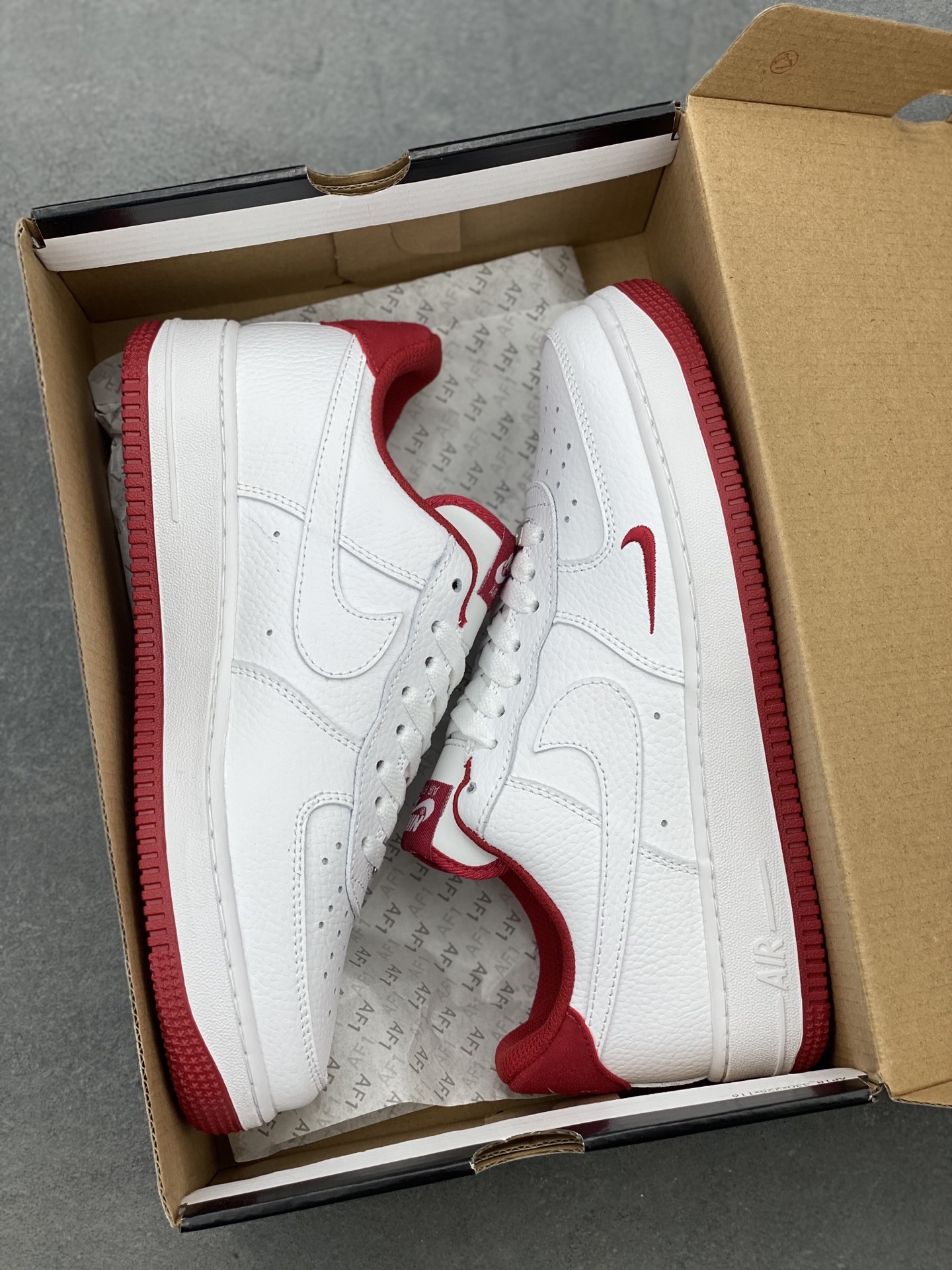 Nike Air Force 1 Low White/Red Casual Shoes HM9483-100 10 i1743180160634 4747 0 8
