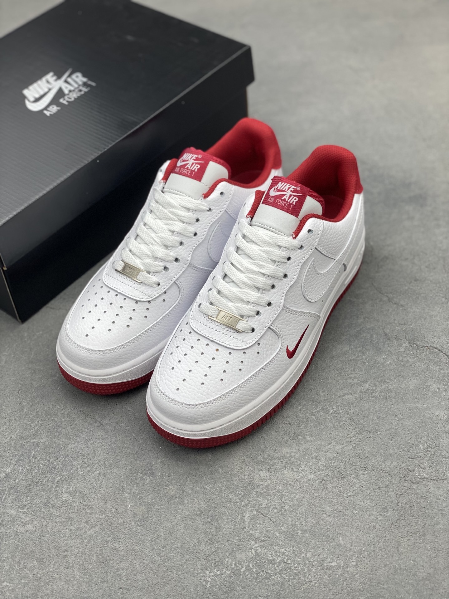 Nike Air Force 1 Low White/Red Casual Shoes HM9483-100 9 i1743180161901 1961 0 7