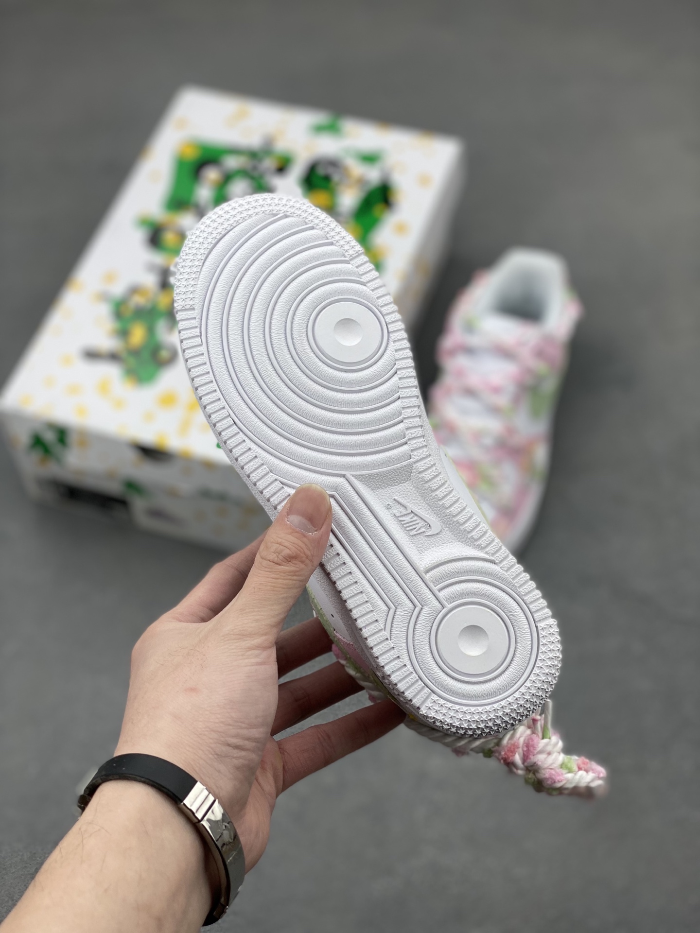 Nike Air Force 1 '07 Low White Pink Green Blossom Women's Sneakers 7 i1743279287845 269 0 5
