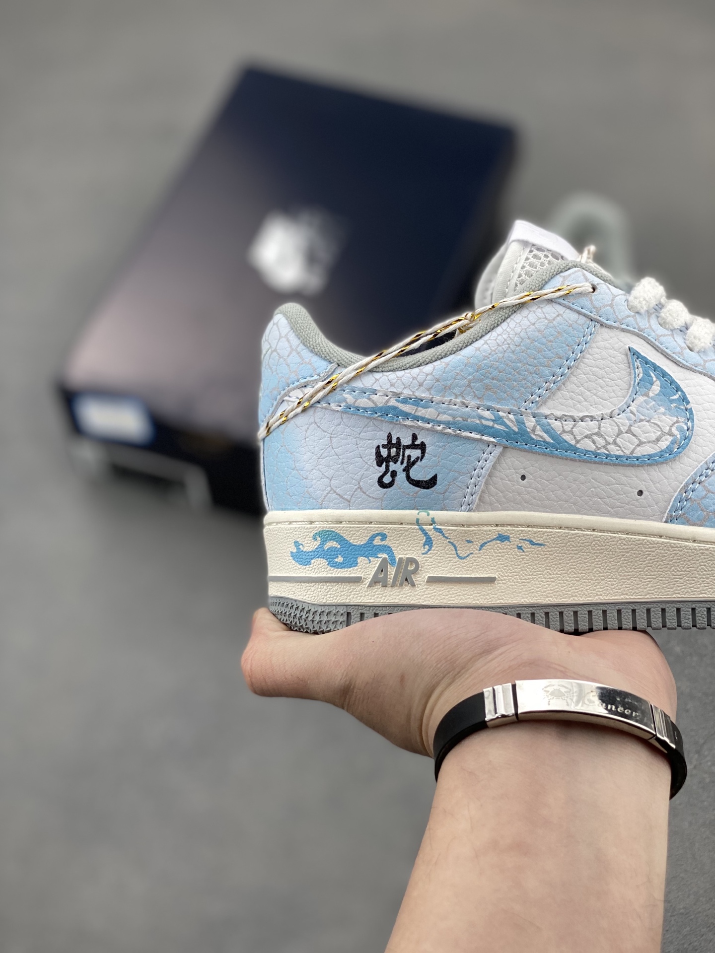Nike Air Force 1 '07 Low White/Blue Athletic Shoes DX2678-100 6 i1743279785939 7097 0 4