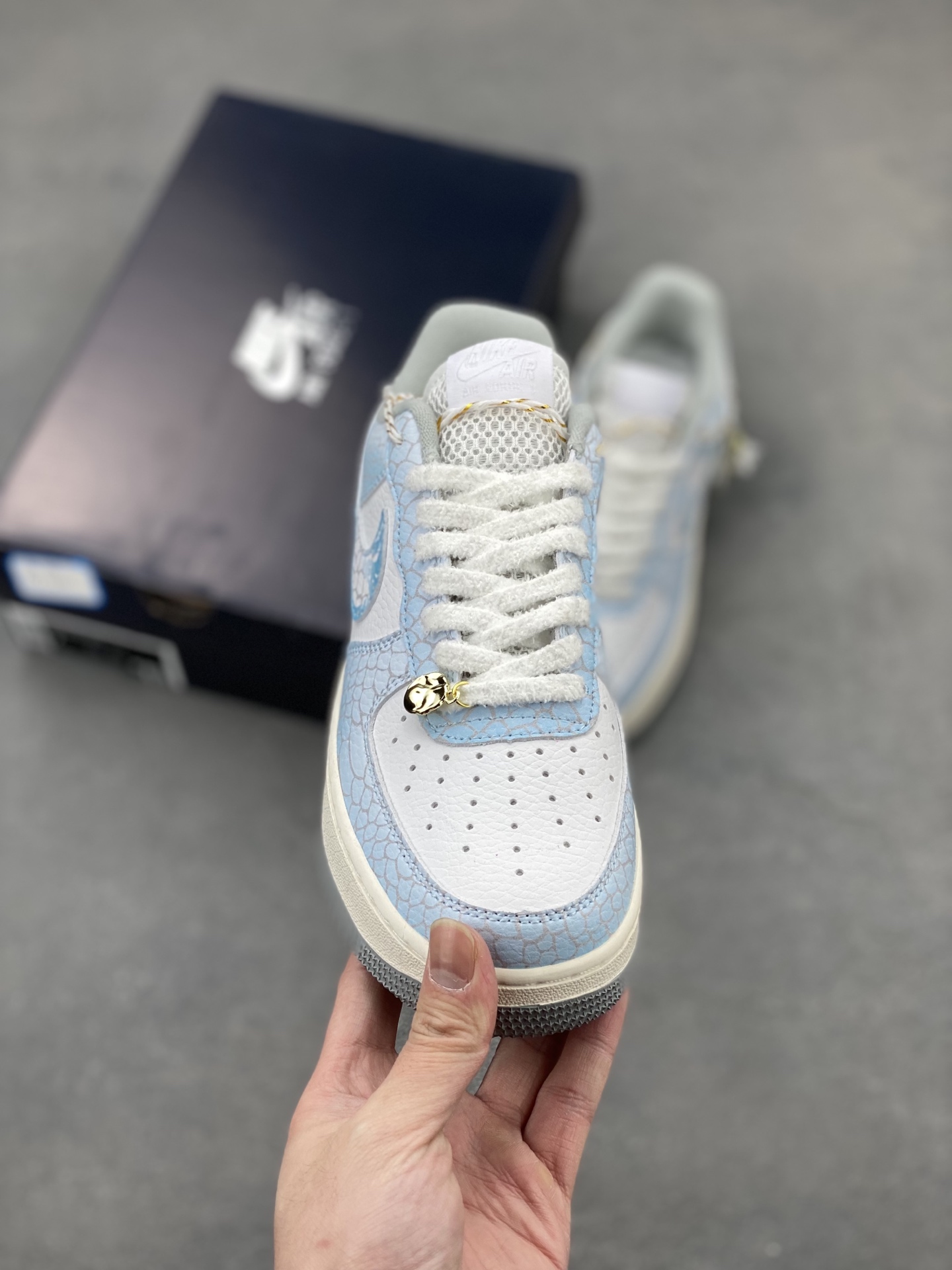 Nike Air Force 1 '07 Low White/Blue Athletic Shoes DX2678-100 3 i1743279787090 7959 0 1