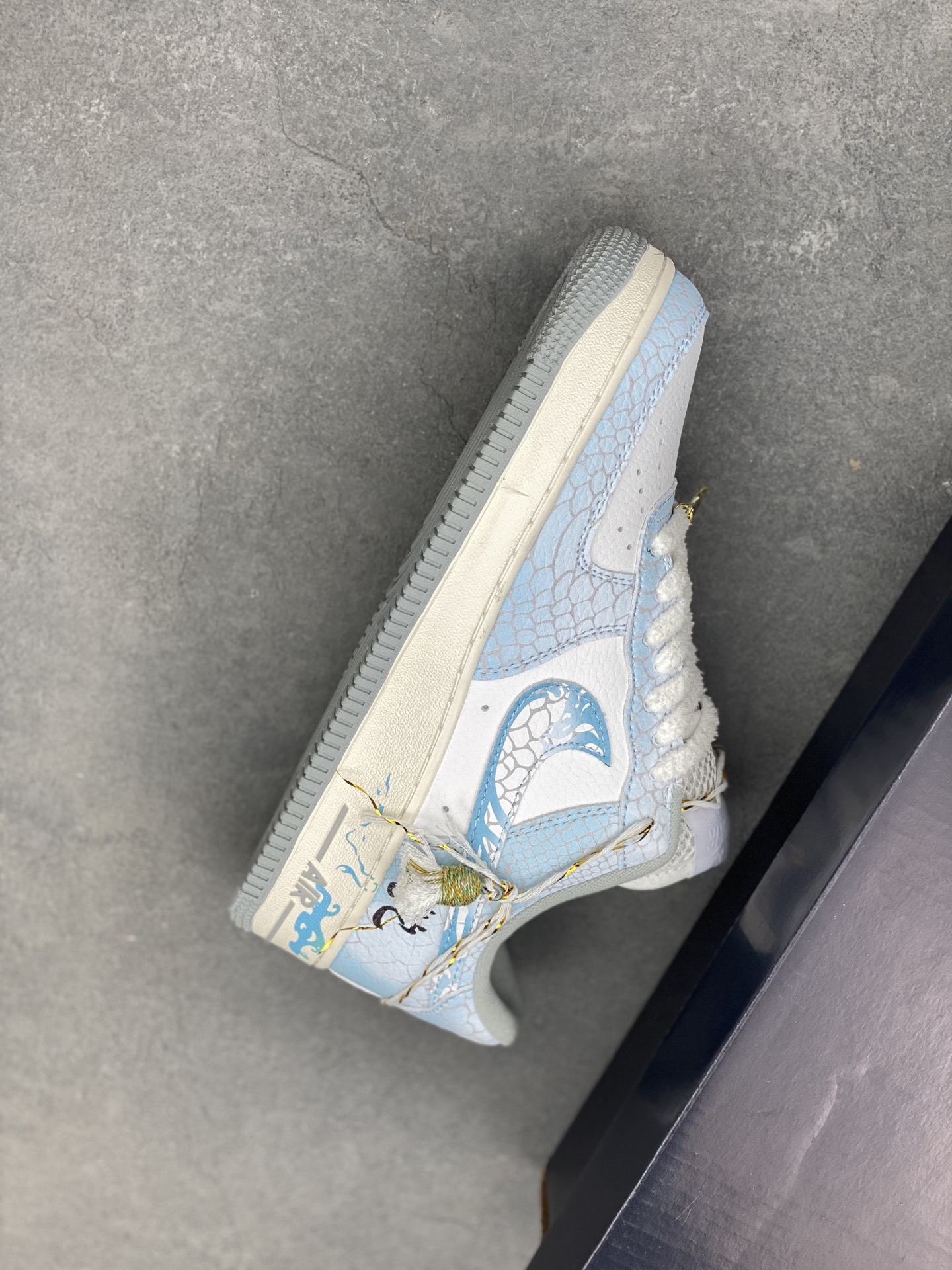 Nike Air Force 1 '07 Low White/Blue Athletic Shoes DX2678-100 8 i1743279787394 6740 0 6