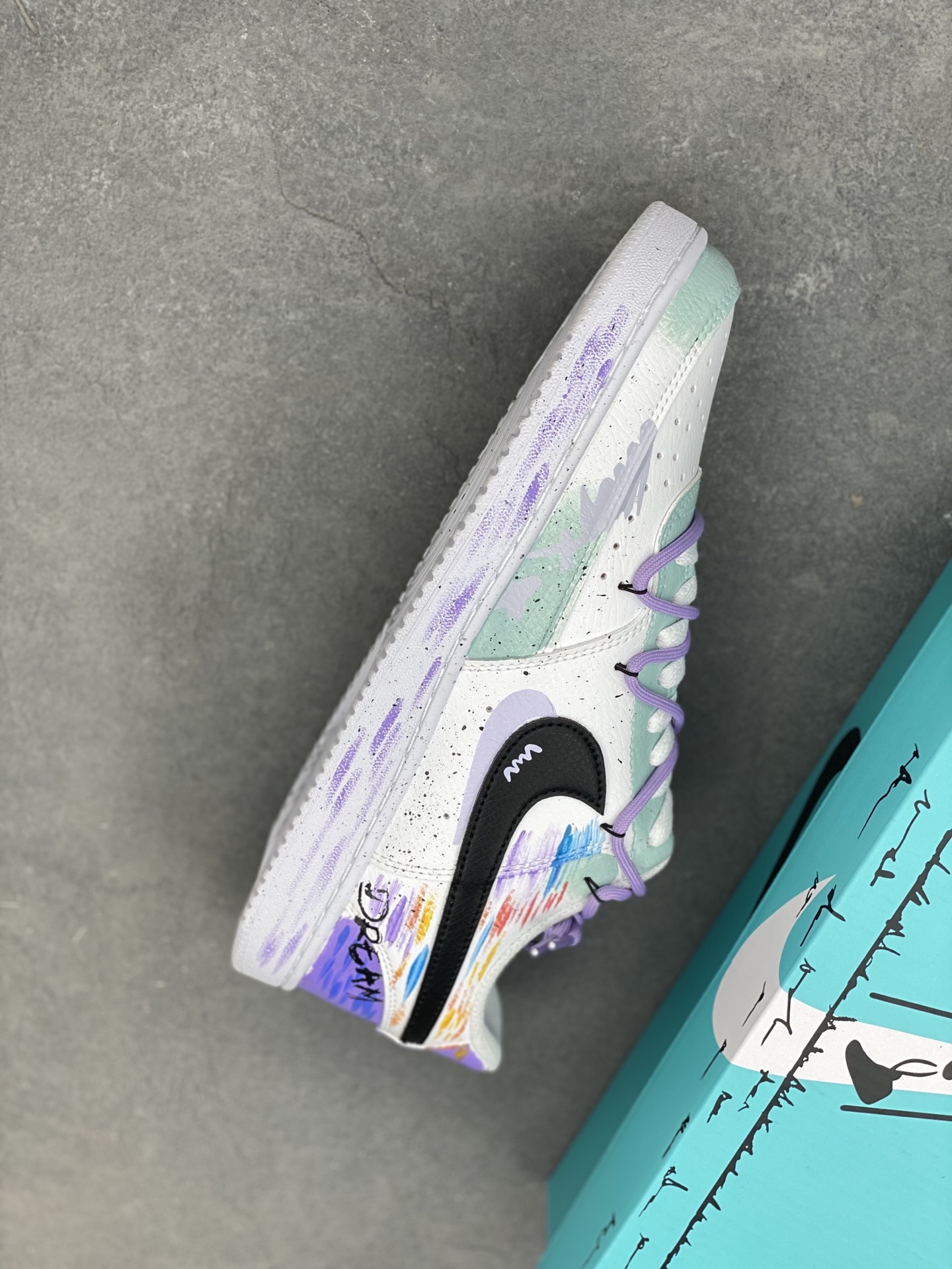 Nike Court Vision Low 'Dreamy Realm' Custom Sneakers - Hand-Painted Graffiti 8 i1743279960555 9713 0 6