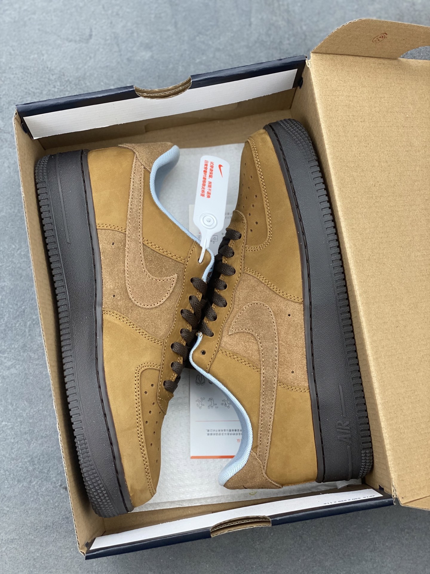 Nike Air Force 1 '07 Low Brown Suede Casual Sneakers IB4617-222 10 i1743538697566 3573 0 8