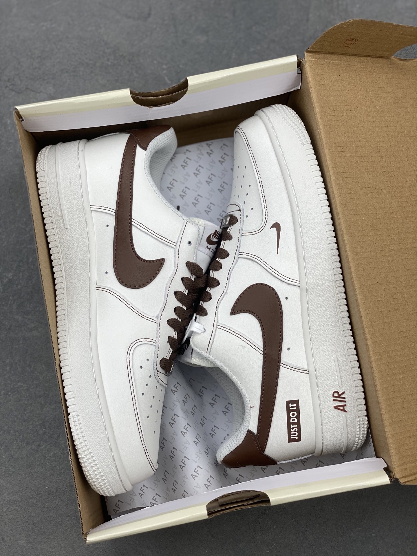 Nike Air Force 1 '07 Low White Chocolate Sneakers, Limited Edition - Size 36-45 10 i1743538849007 7056 0 8