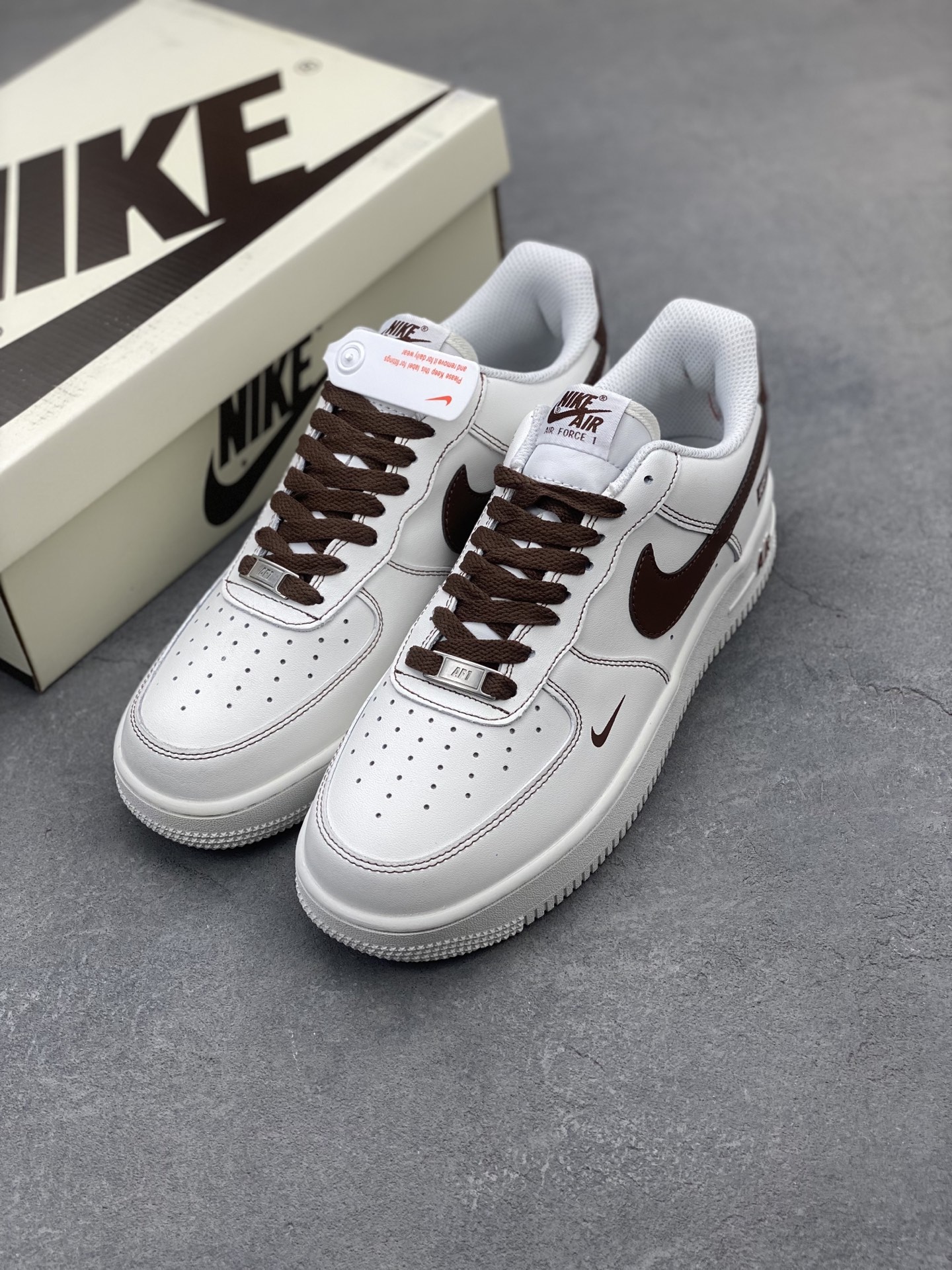 Nike Air Force 1 '07 Low White Chocolate Sneakers, Limited Edition - Size 36-45 9 i1743538849011 3568 0 7