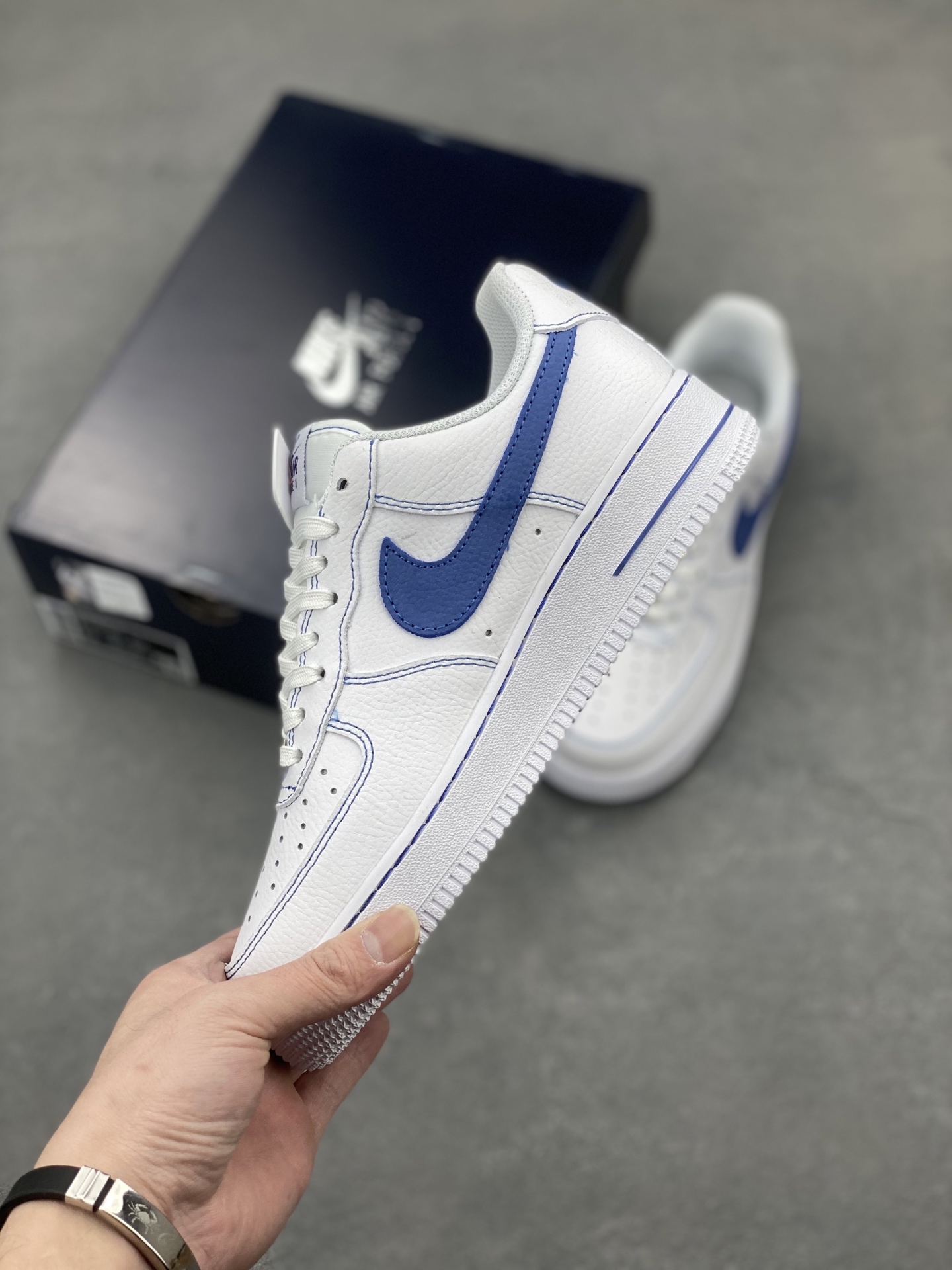 Nike Air Force 1 '07 Low White/Blue Stitching - Limited Edition Sneaker 4 i1743538905826 7398 0 2