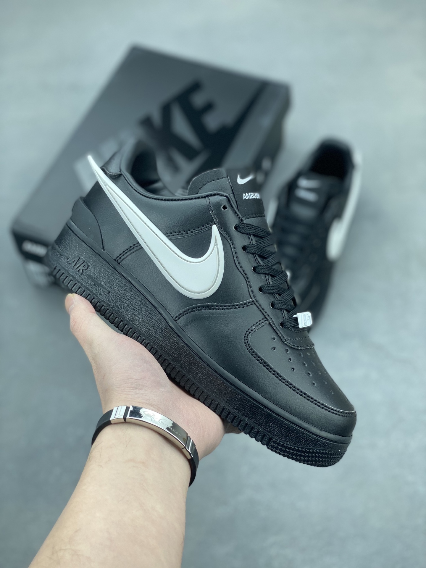 Ambush x Nike Air Force 1 Low Black DV3464-001 Leather Sneakers 2 i1743539271936 4222 0 0