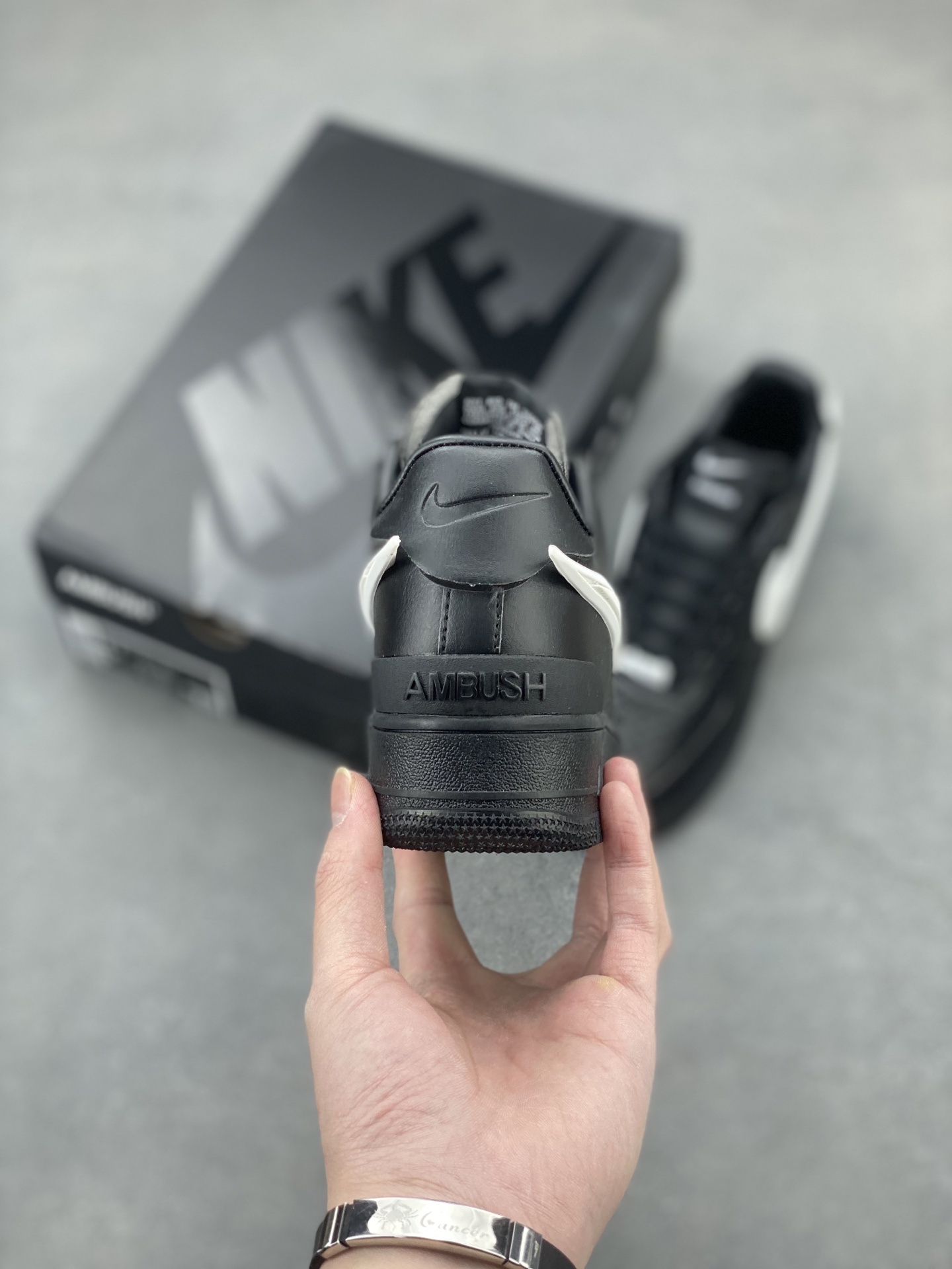 Ambush x Nike Air Force 1 Low Black DV3464-001 Leather Sneakers 5 i1743539274948 6420 0 3