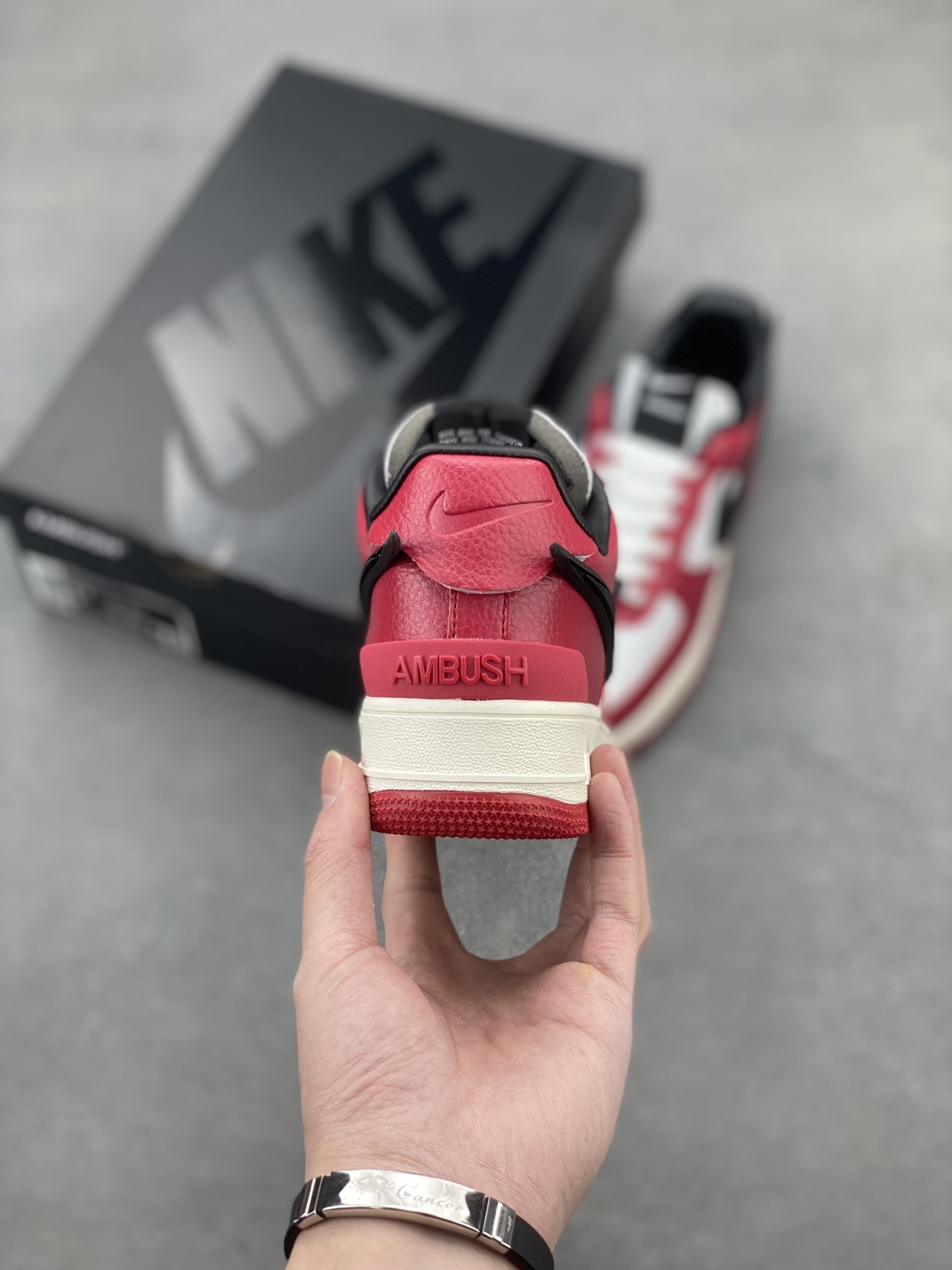 Nike x Ambush Air Force 1 Low Red White Black Leather Sneakers 5 i1743539334051 3350 0 3