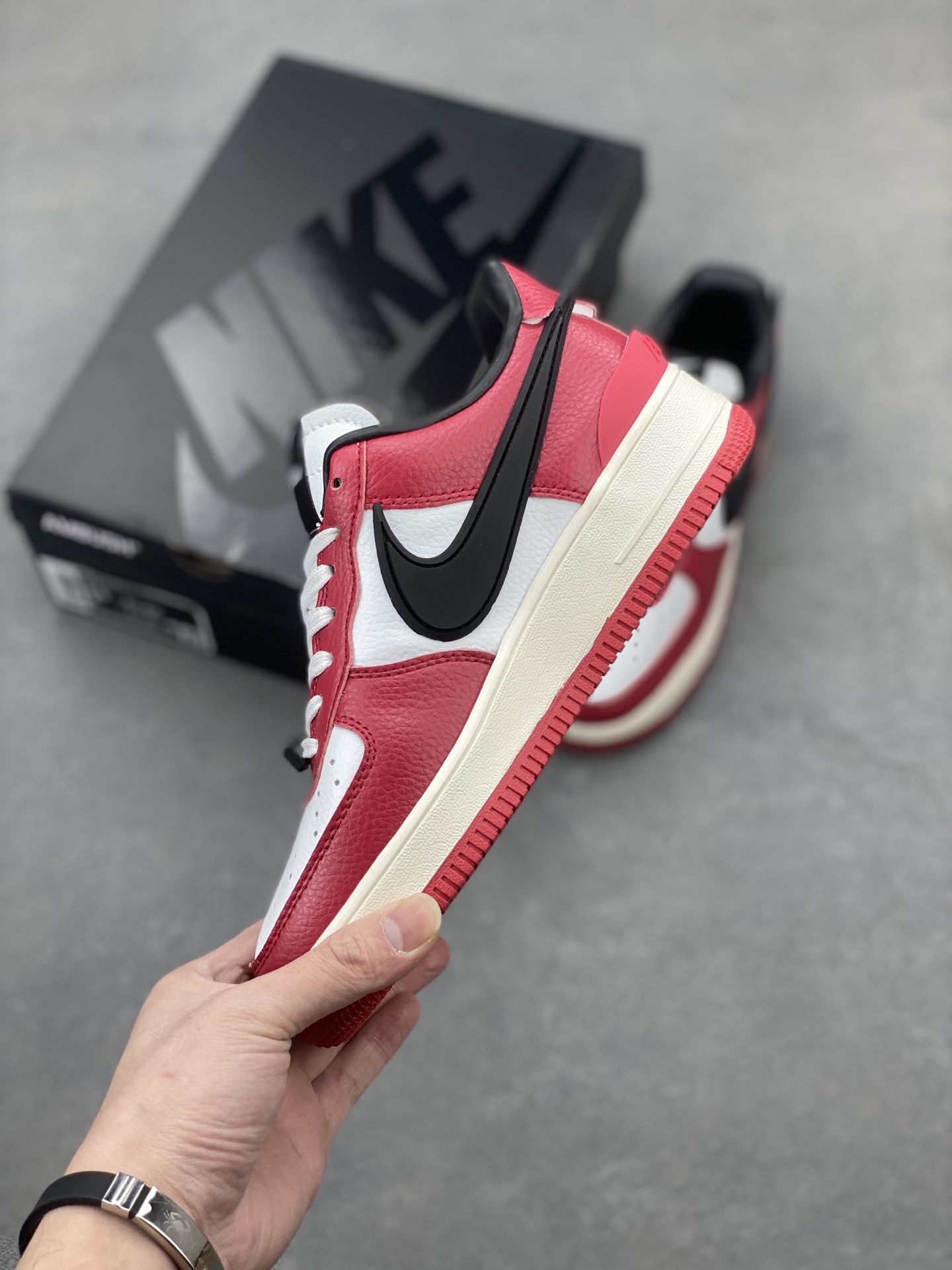 Nike x Ambush Air Force 1 Low Red White Black Leather Sneakers 4 i1743539334062 2536 0 2