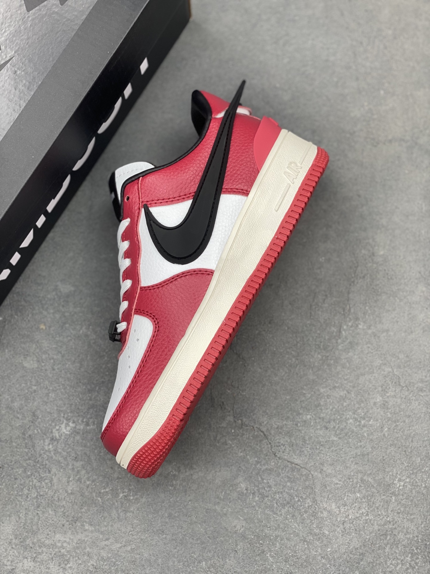 Nike x Ambush Air Force 1 Low Red White Black Leather Sneakers 8 i1743539343057 6952 0 6