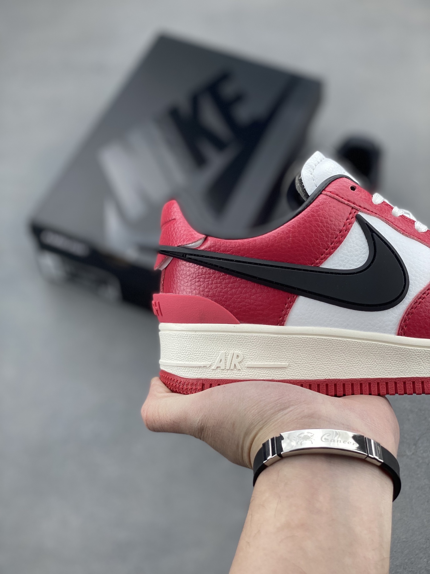 Nike x Ambush Air Force 1 Low Red White Black Leather Sneakers 6 i1743539343414 3603 0 4