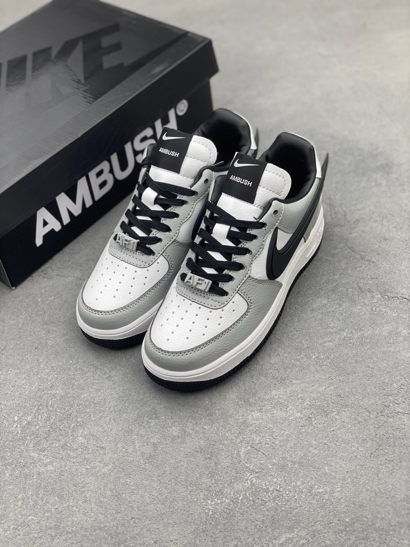 Nike x Ambush Air Force 1 Low Grey White Black, Leather Structure - DV3464-005 9 i1743539371363 420 0 7