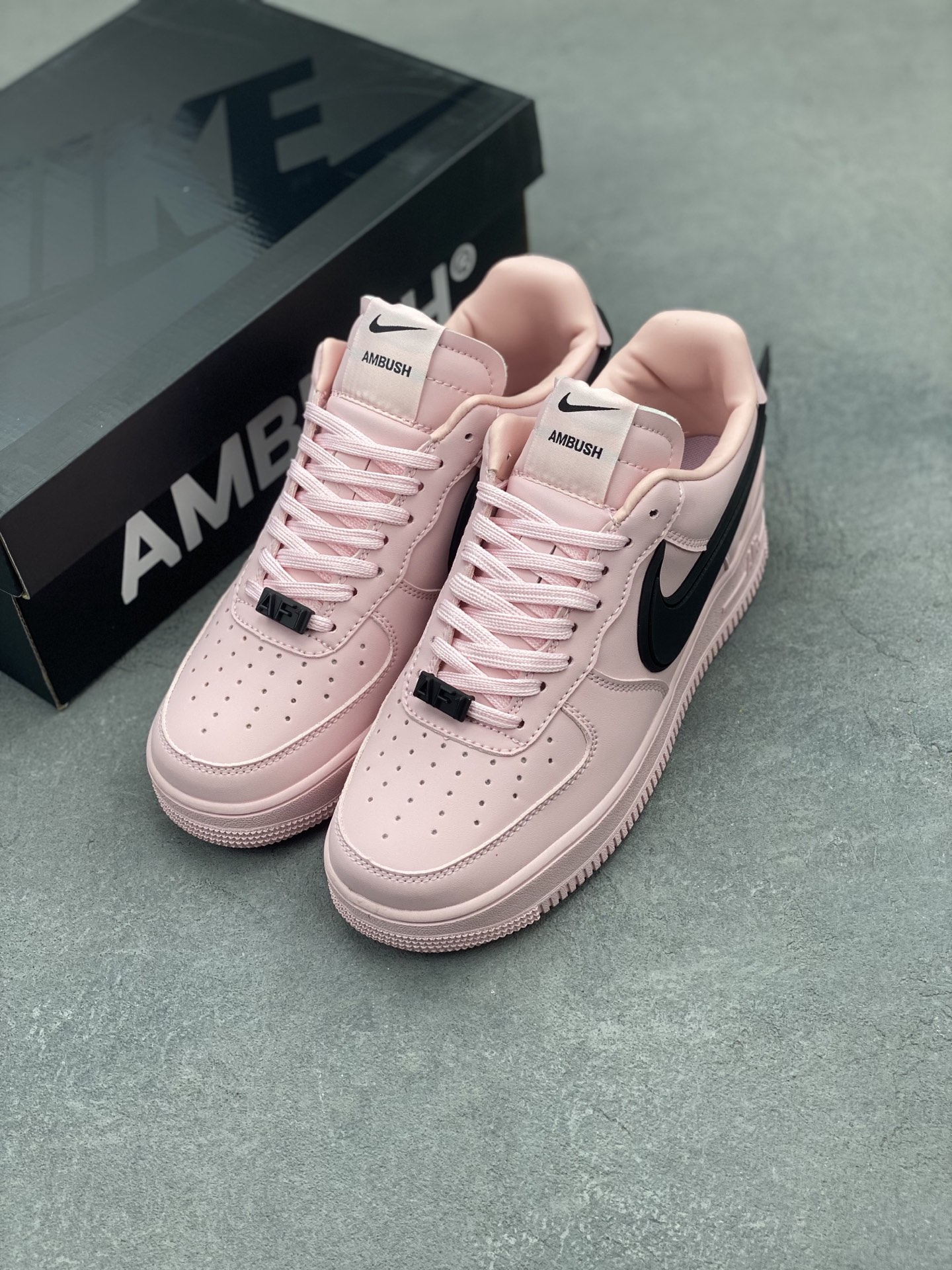 Ambush x Nike Air Force 1 Low Pink Sneakers Leather Structure DV3464-022 9 i1743539450978 9106 0 7