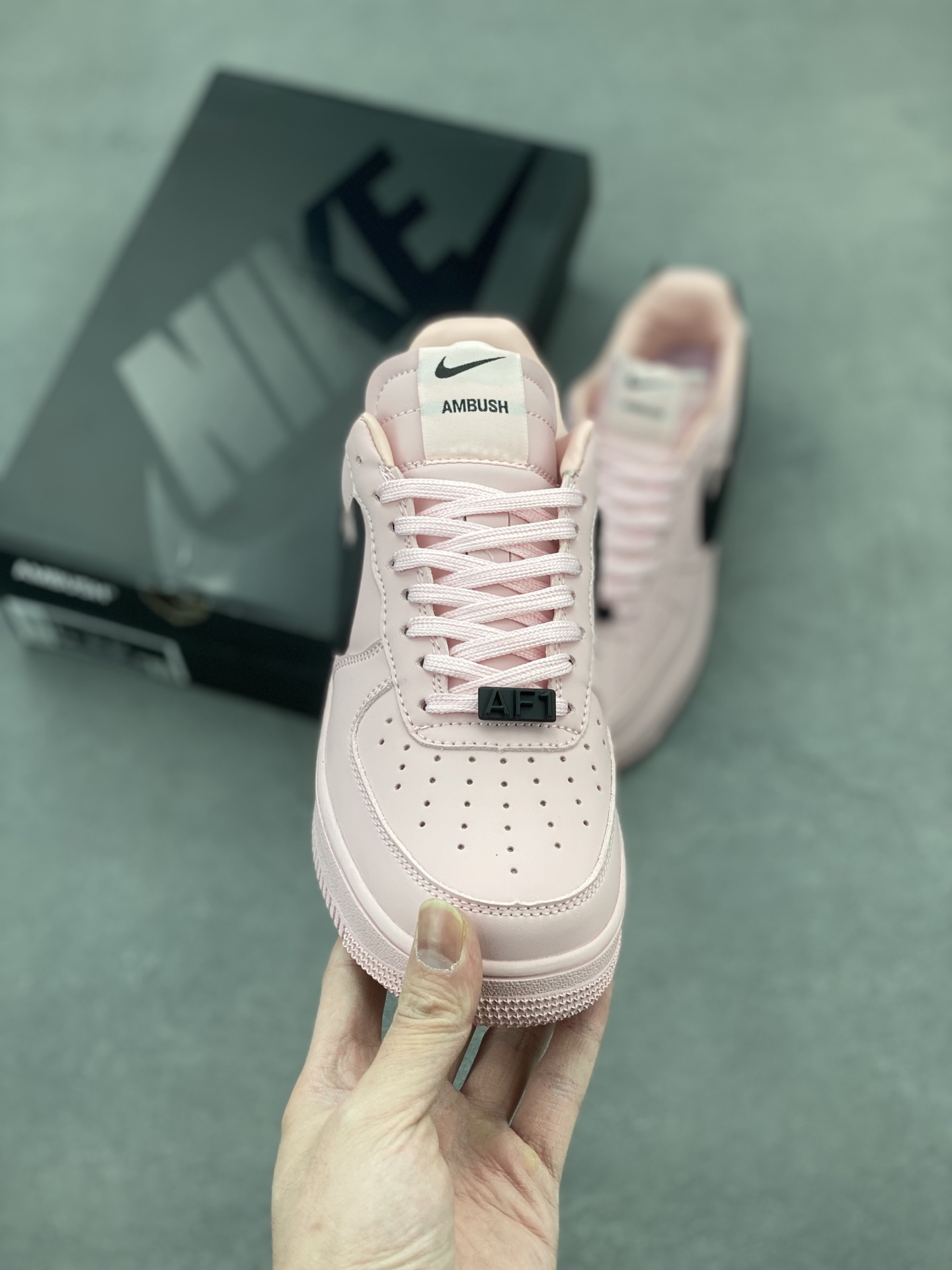 Ambush x Nike Air Force 1 Low Pink Sneakers Leather Structure DV3464-022 3 i1743539451019 5014 0 1