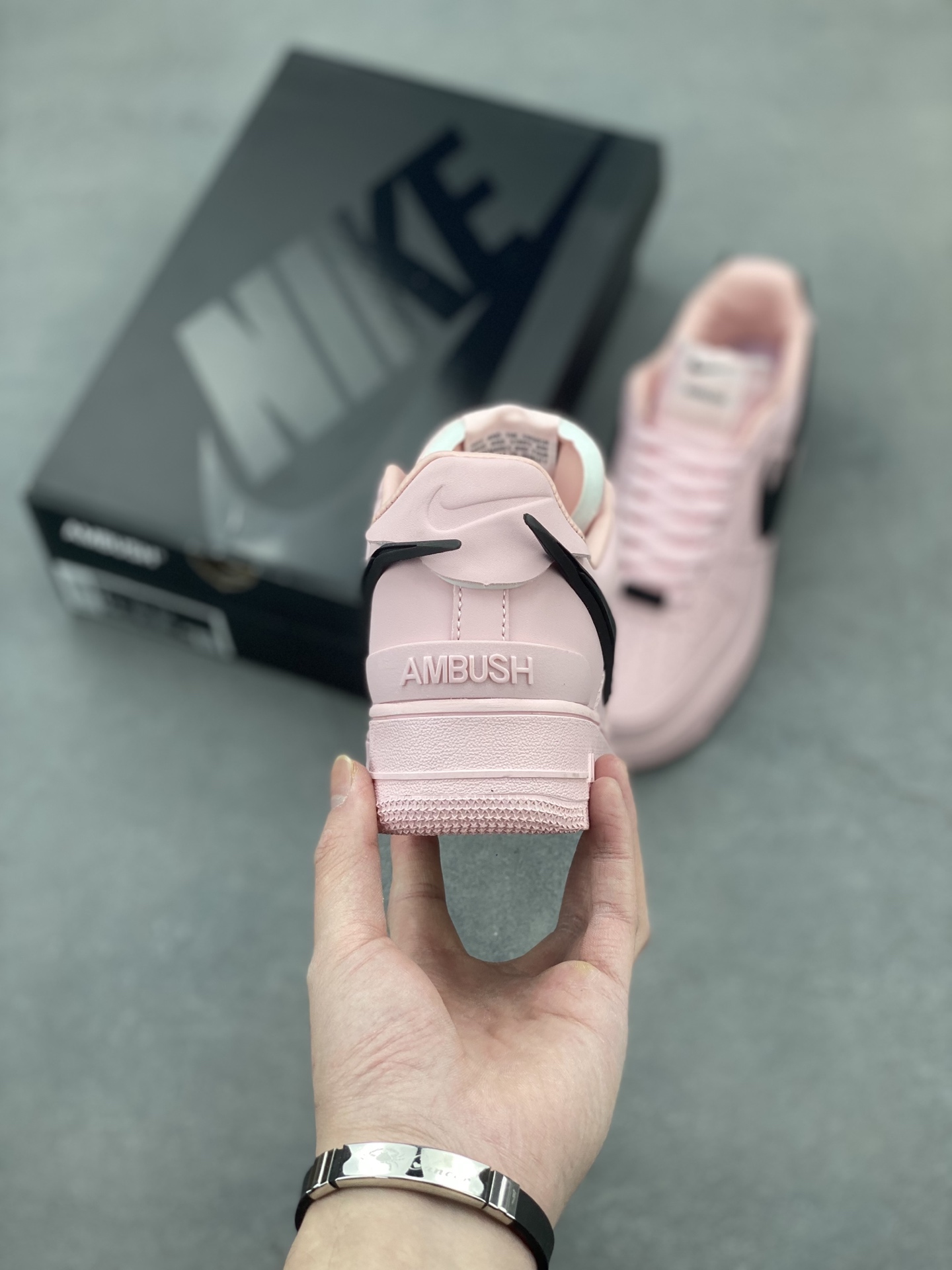 Ambush x Nike Air Force 1 Low Pink Sneakers Leather Structure DV3464-022 5 i1743539463342 3688 0 3