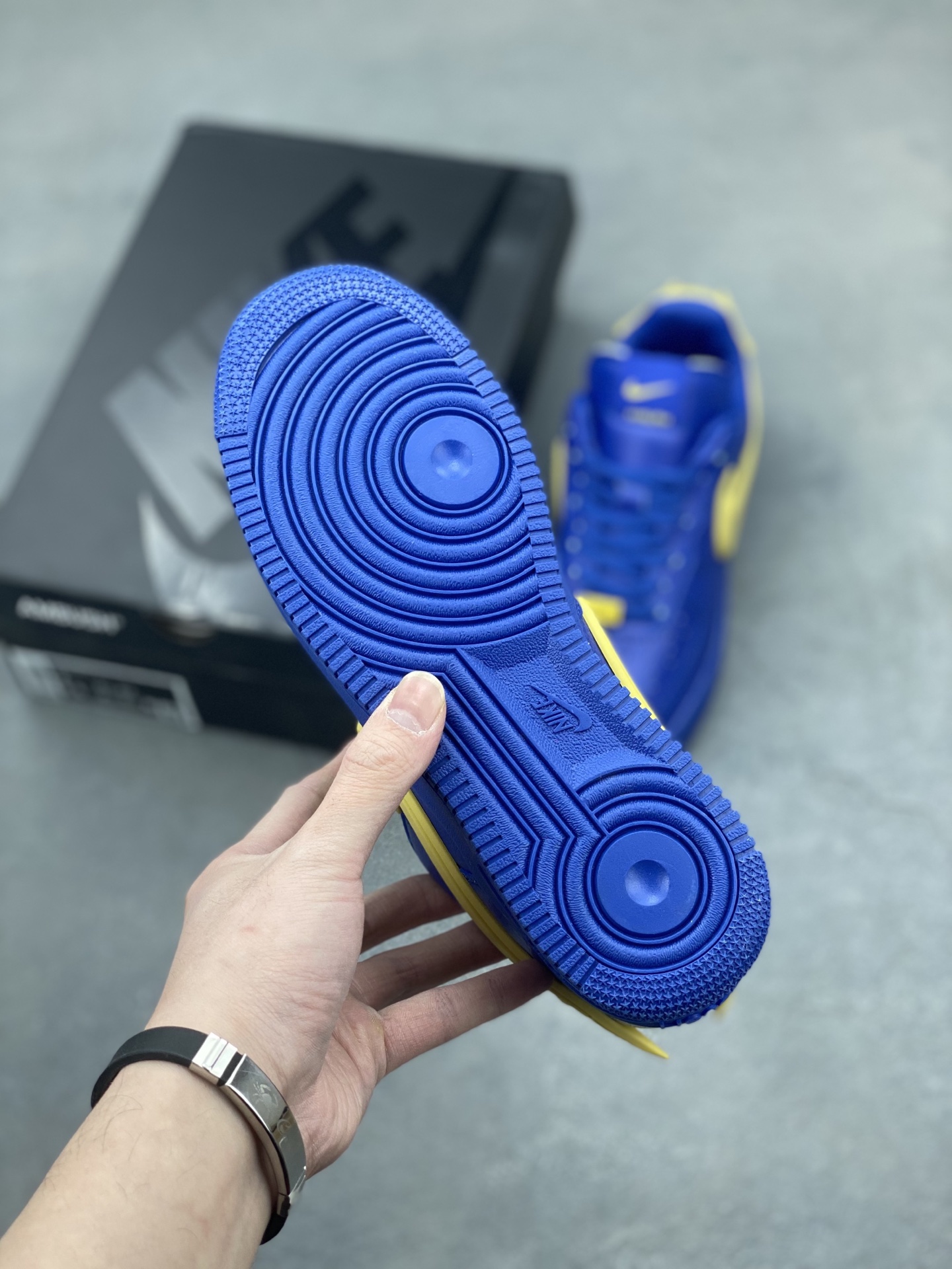 AMBUSH x Nike Air Force 1 Low Blue Yellow Leather Sneakers DV3464-400 7 i1743539482885 7104 0 5