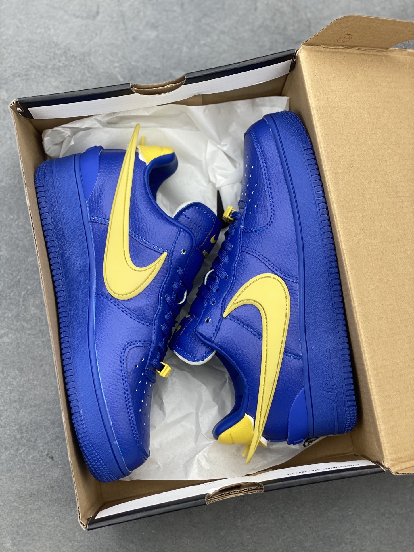 AMBUSH x Nike Air Force 1 Low Blue Yellow Leather Sneakers DV3464-400 10 i1743539483184 3489 0 8