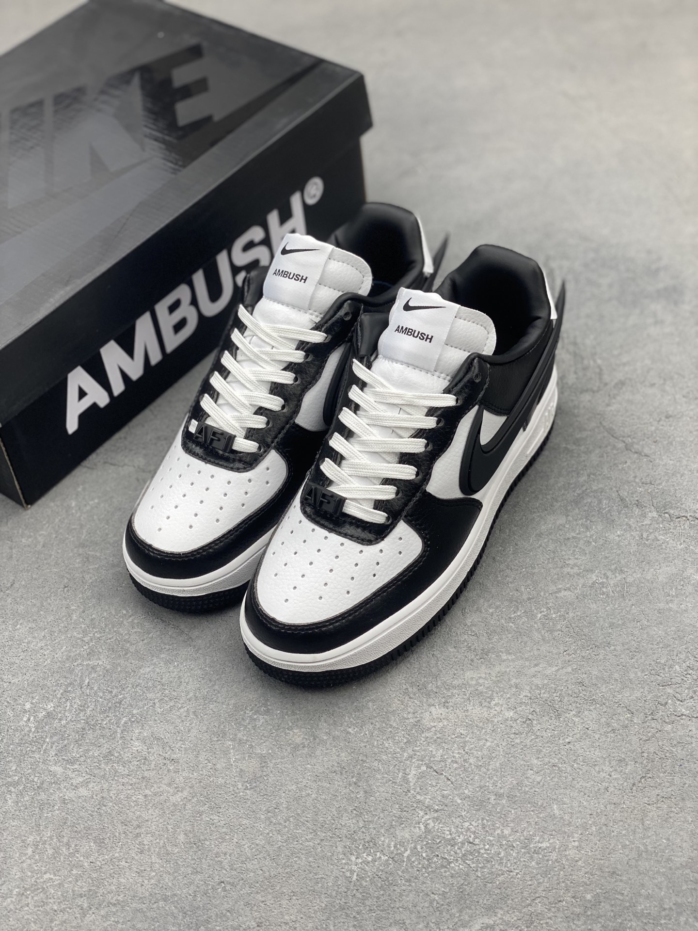 Nike x Ambush Air Force 1 Low Black and White Leather Sneakers DV3464-003 9 i1743539537042 5365 0 7