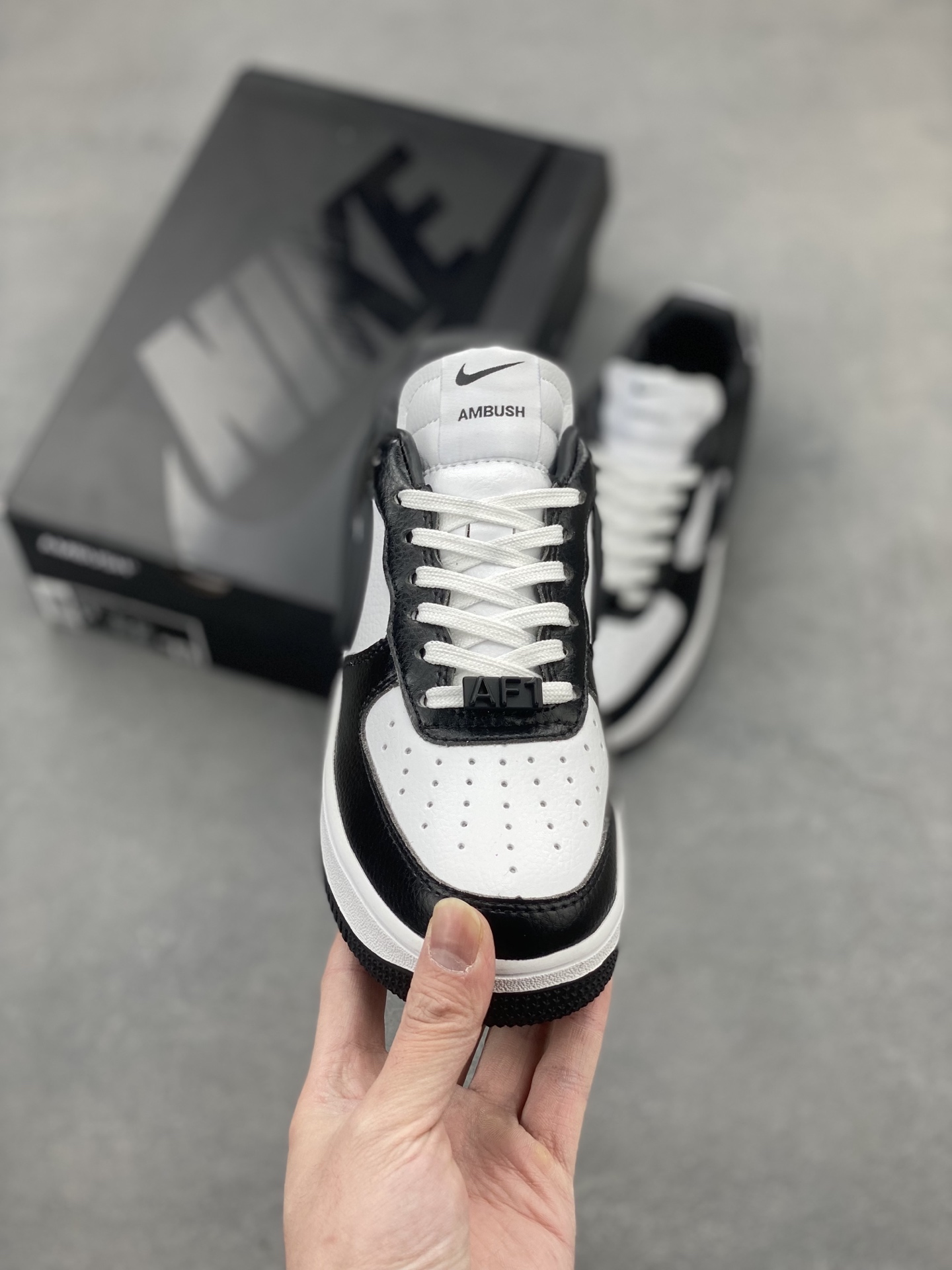 Nike x Ambush Air Force 1 Low Black and White Leather Sneakers DV3464-003 3 i1743539537160 3239 0 1