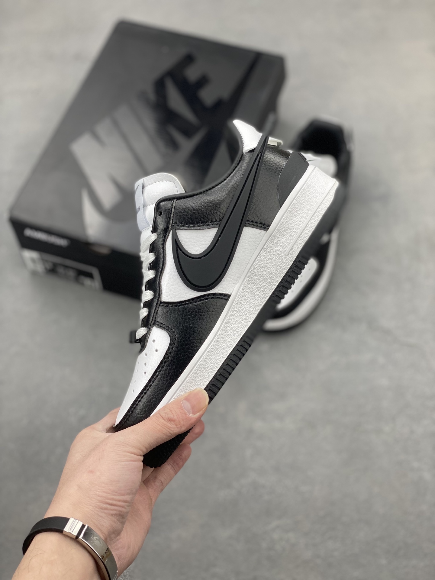 Nike x Ambush Air Force 1 Low Black and White Leather Sneakers DV3464-003 4 i1743539551894 3930 0 2
