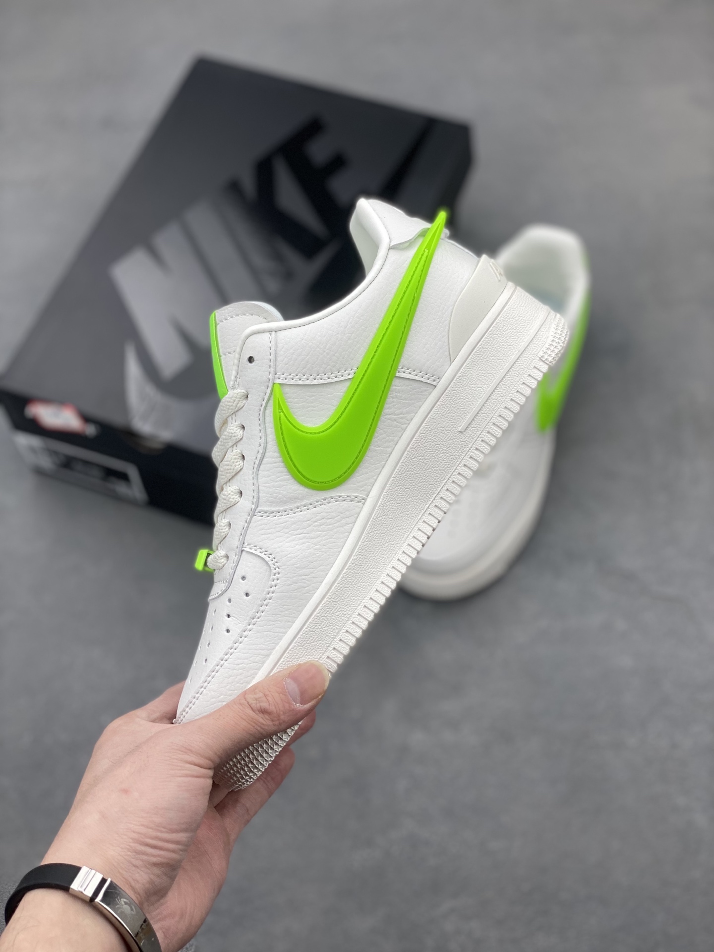 Nike x Ambush Air Force 1 Low White Green DV3464-023 Leather Structure Shoe 4 i1743539743779 5786 0 2