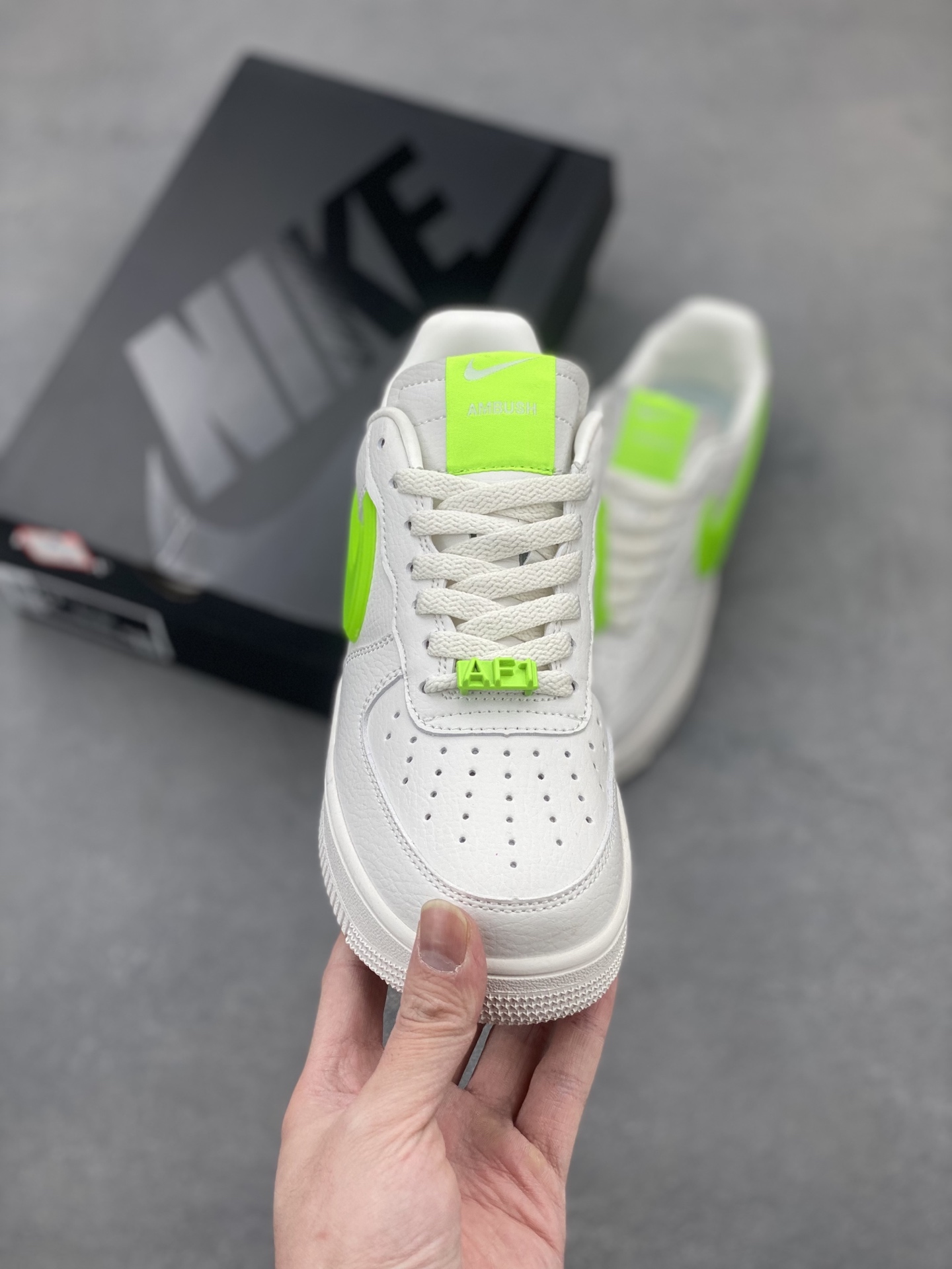 Nike x Ambush Air Force 1 Low White Green DV3464-023 Leather Structure Shoe 3 i1743539743921 5209 0 1