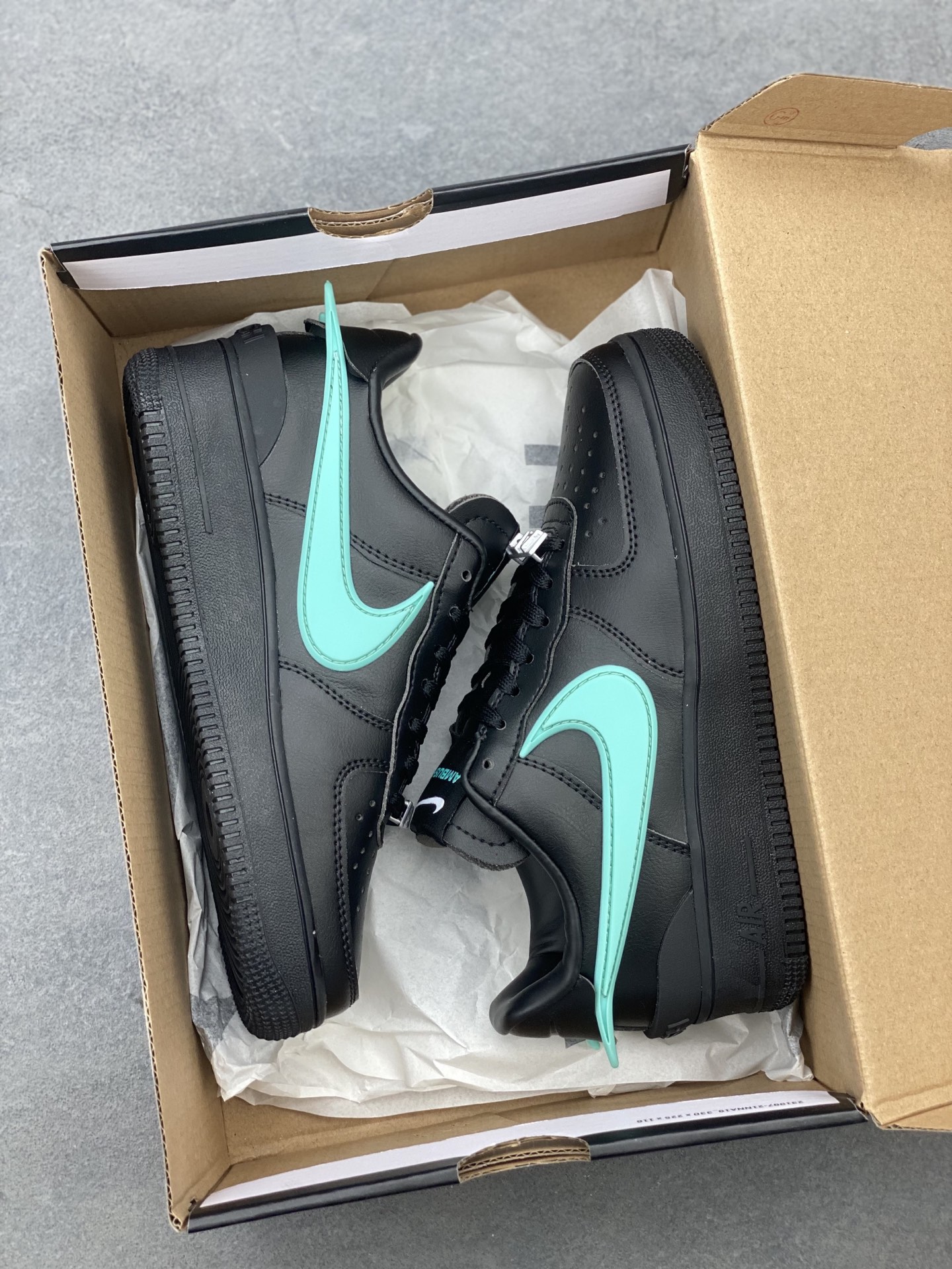 Nike x Ambush Air Force 1 Low Black/Aqua Leather Sneakers DV3464-009 10 i1743539812832 4775 0 8