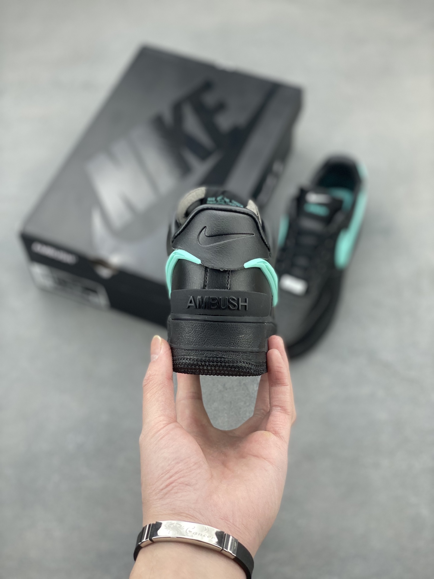 Nike x Ambush Air Force 1 Low Black/Aqua Leather Sneakers DV3464-009 5 i1743539812954 5168 0 3