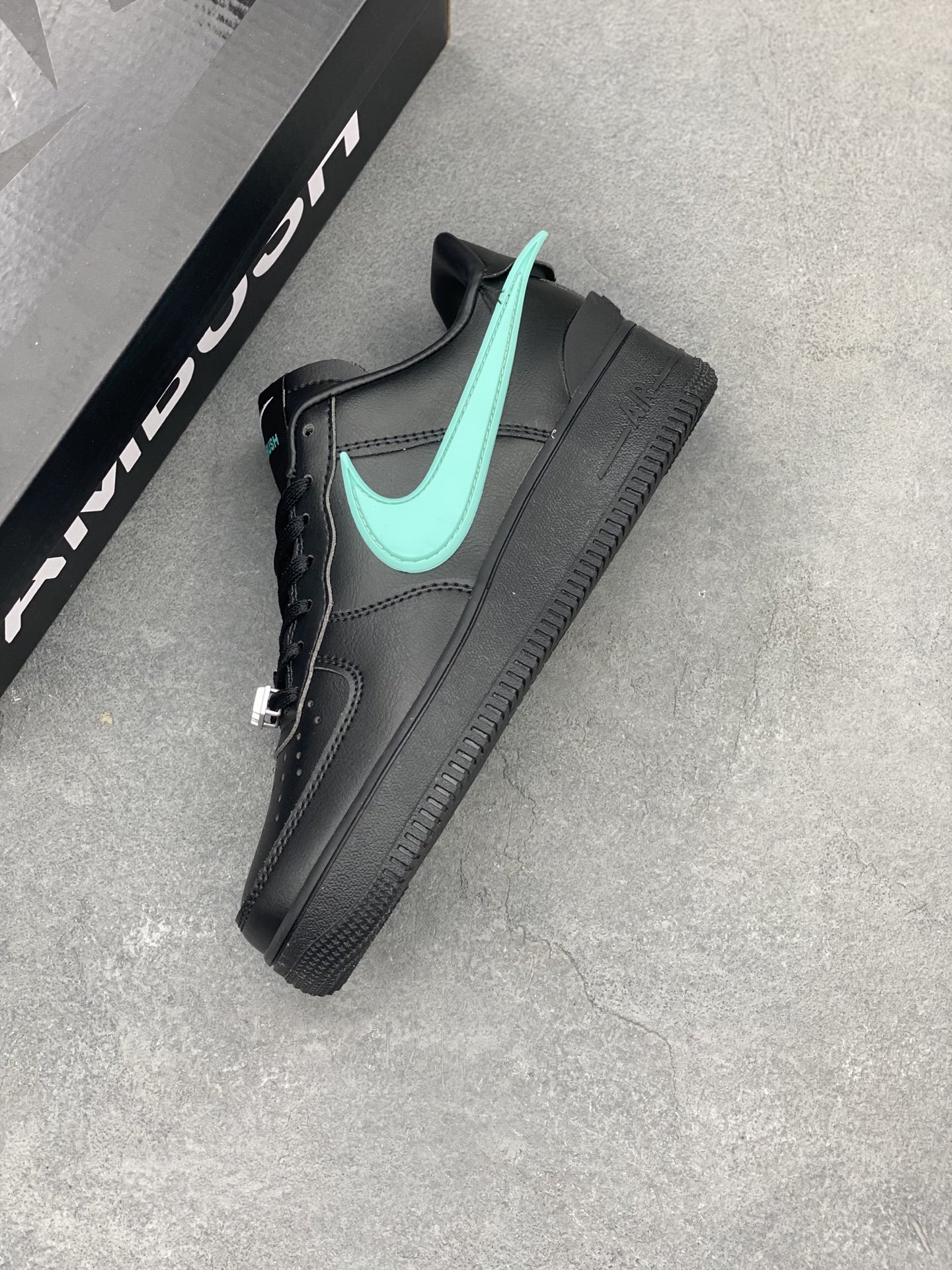 Nike x Ambush Air Force 1 Low Black/Aqua Leather Sneakers DV3464-009 8 i1743539817418 3140 0 6