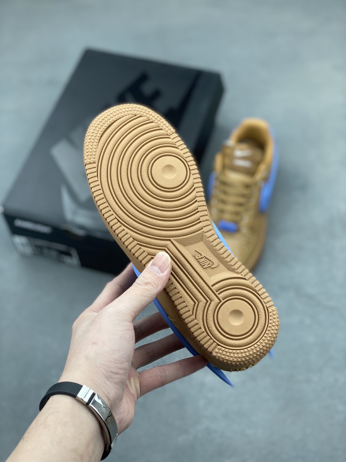Nike x Ambush Air Force 1 Low Sneakers Leather Brown Blue DV3464-600 7 i1743539926635 6226 0 5