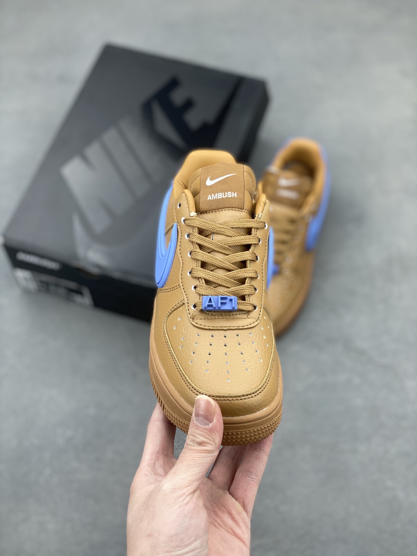 Nike x Ambush Air Force 1 Low Sneakers Leather Brown Blue DV3464-600 3 i1743539927166 3102 0 1