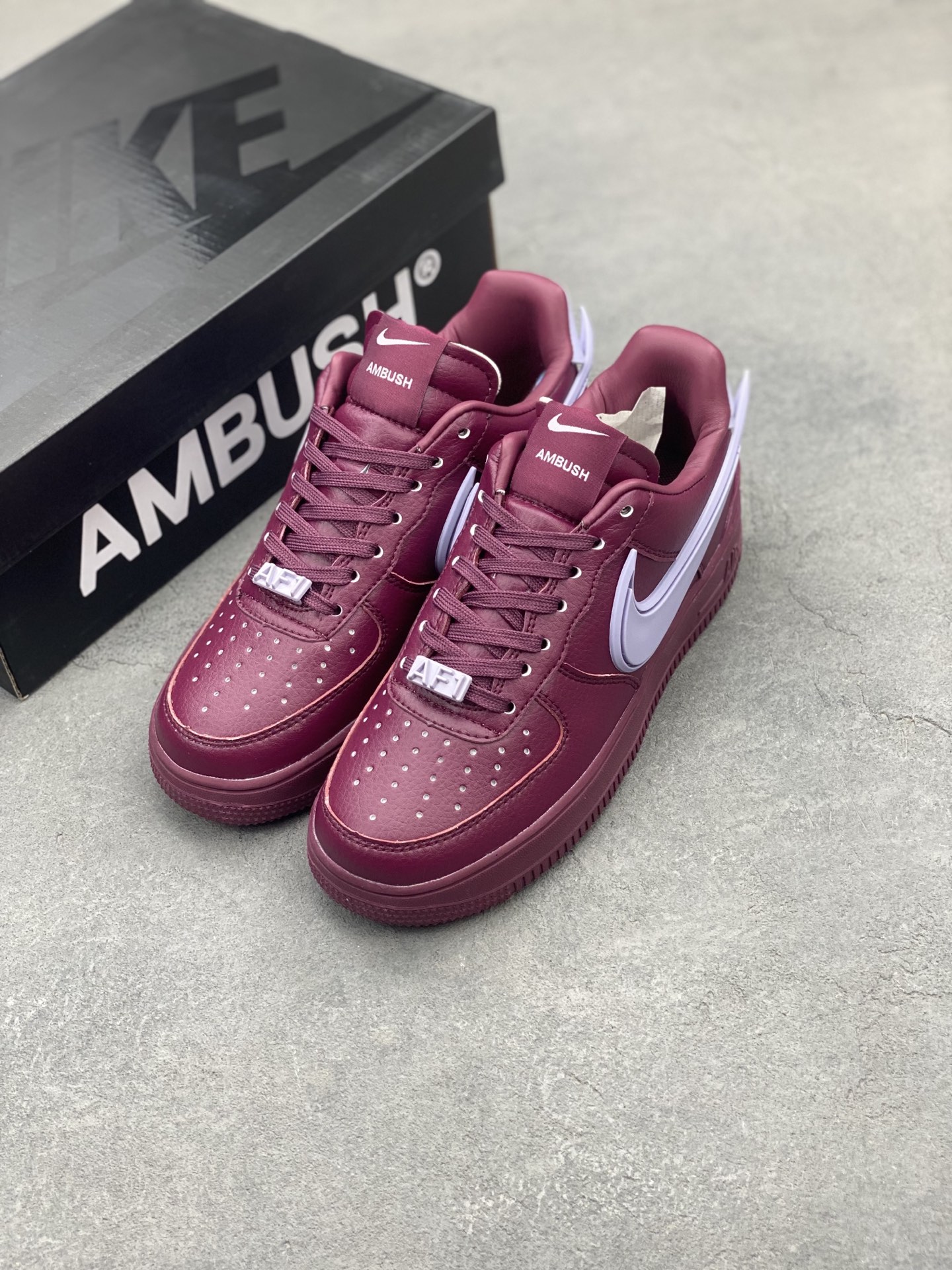 Ambush x Nike Air Force 1 Low Burgundy Bliss Sneakers DV3464-500 9 i1743539969154 7750 0 7