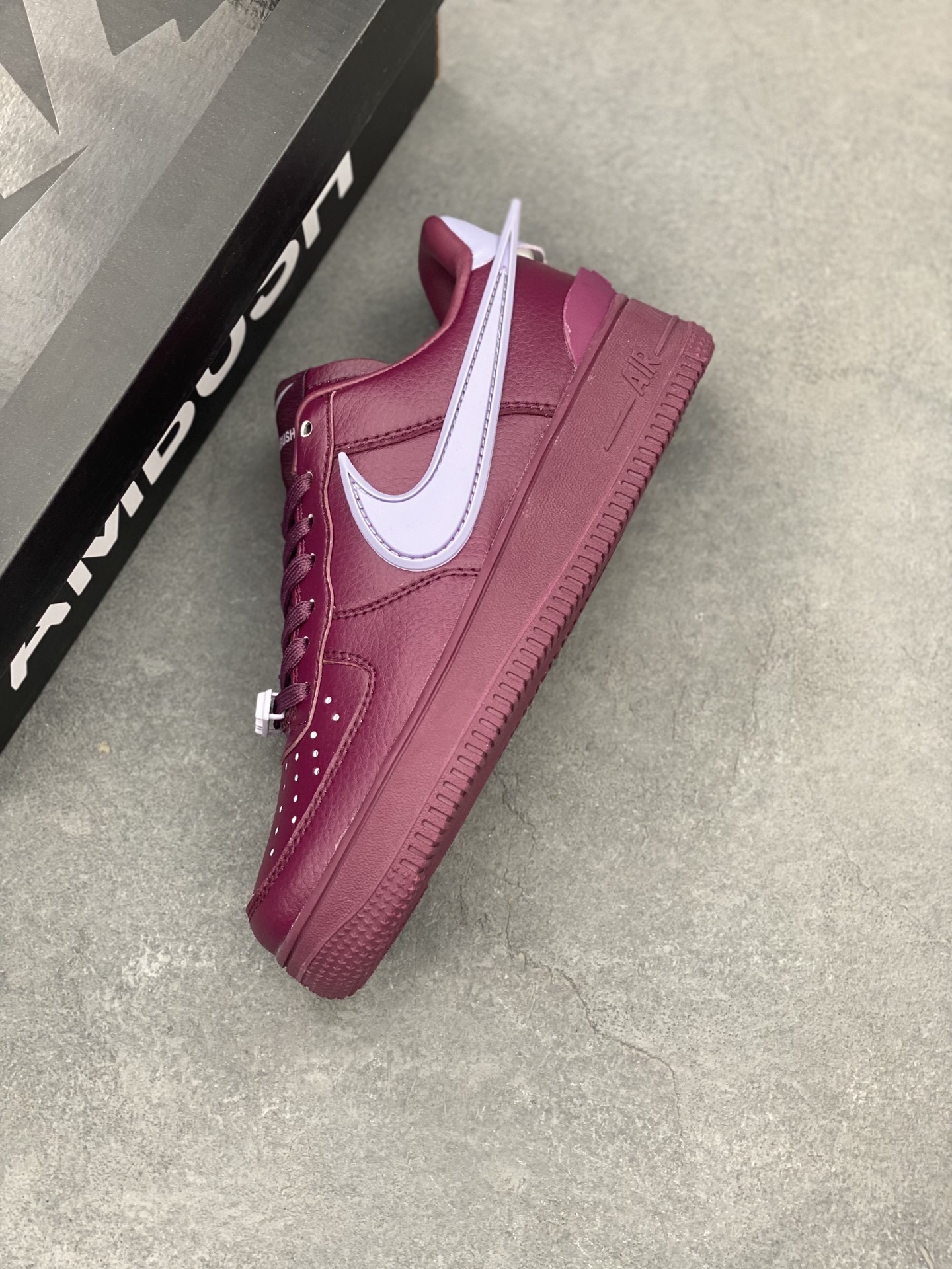 Ambush x Nike Air Force 1 Low Burgundy Bliss Sneakers DV3464-500 8 i1743539980729 908 0 6