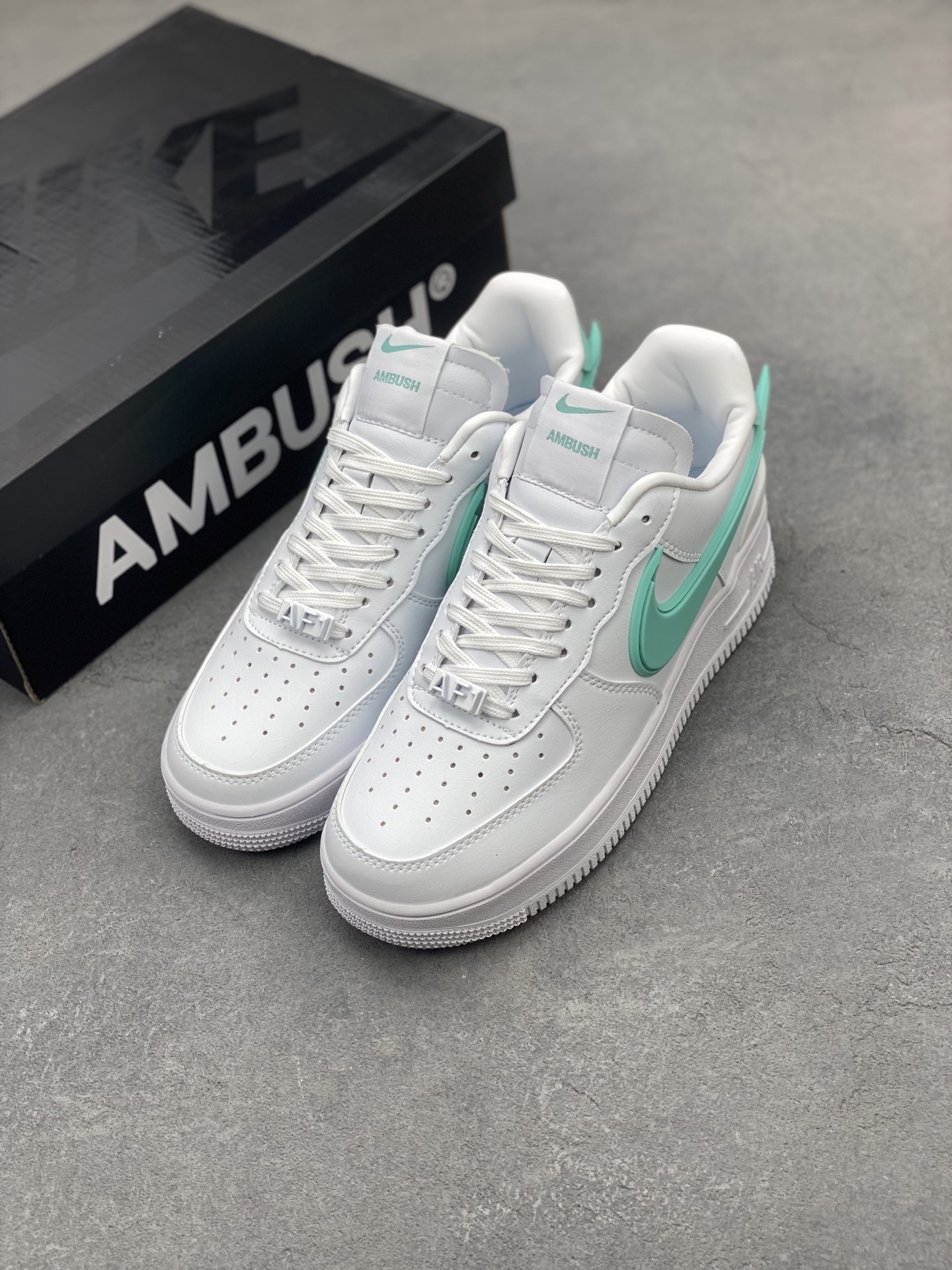 Ambush x Nike Air Force 1 Low Sneakers Leather White/Green DV3464-015 9 i1743540195427 3333 0 7