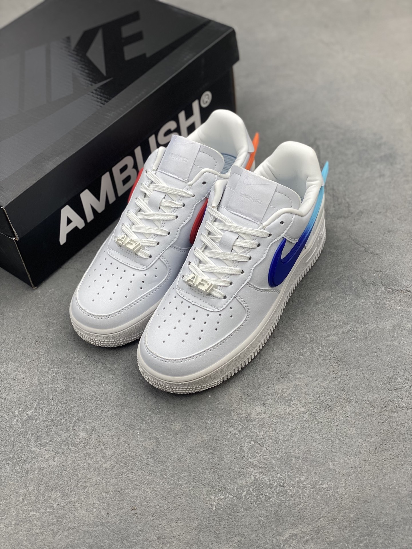 Ambush x Nike Air Force 1 Low DV3464-018 Leather White/Orange Sneakers 9 i1743540416254 5890 0 7
