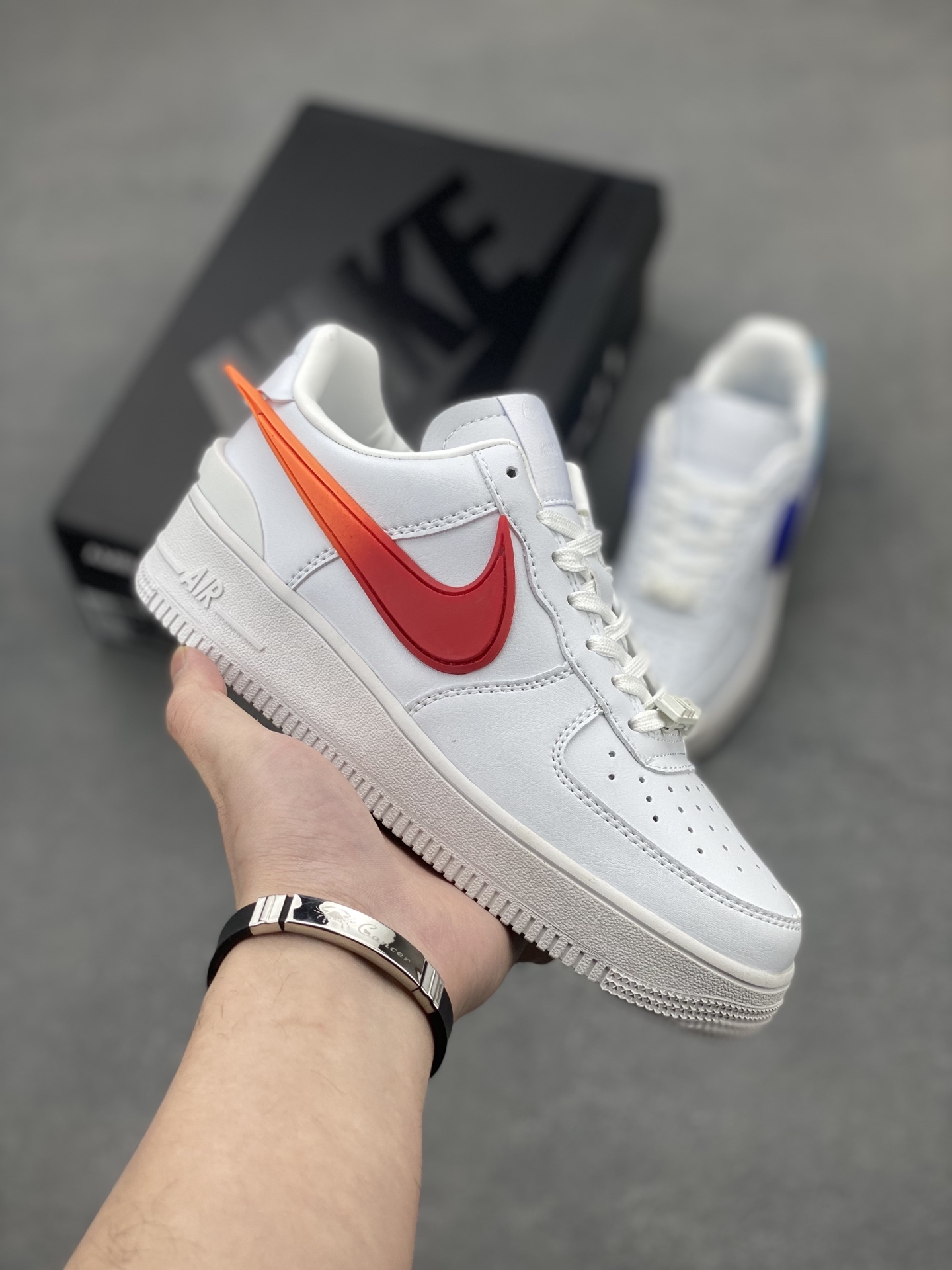 Ambush x Nike Air Force 1 Low DV3464-018 Leather White/Orange Sneakers 2 i1743540416372 6937 0 0