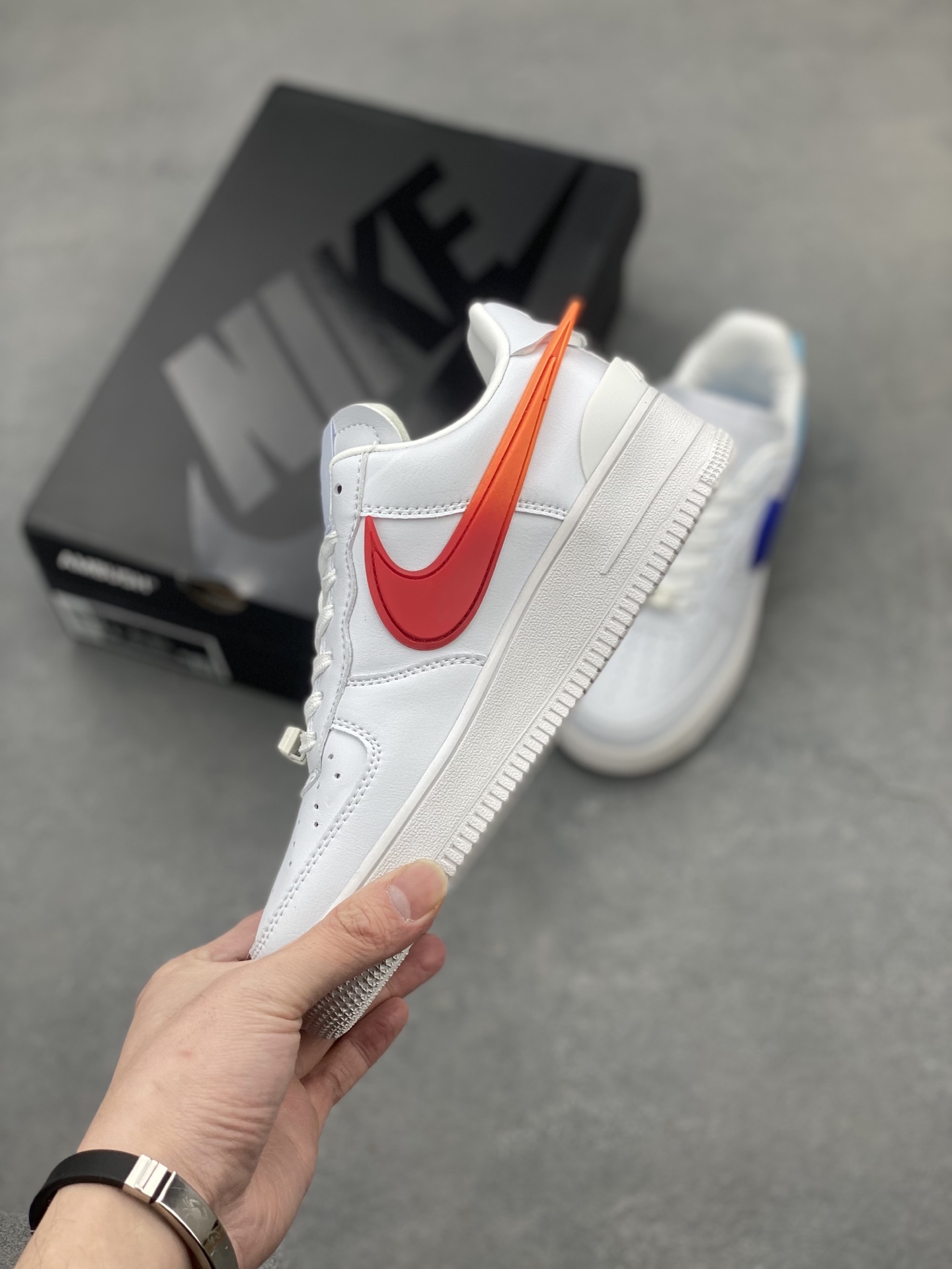 Ambush x Nike Air Force 1 Low DV3464-018 Leather White/Orange Sneakers 4 i1743540423223 9753 0 2