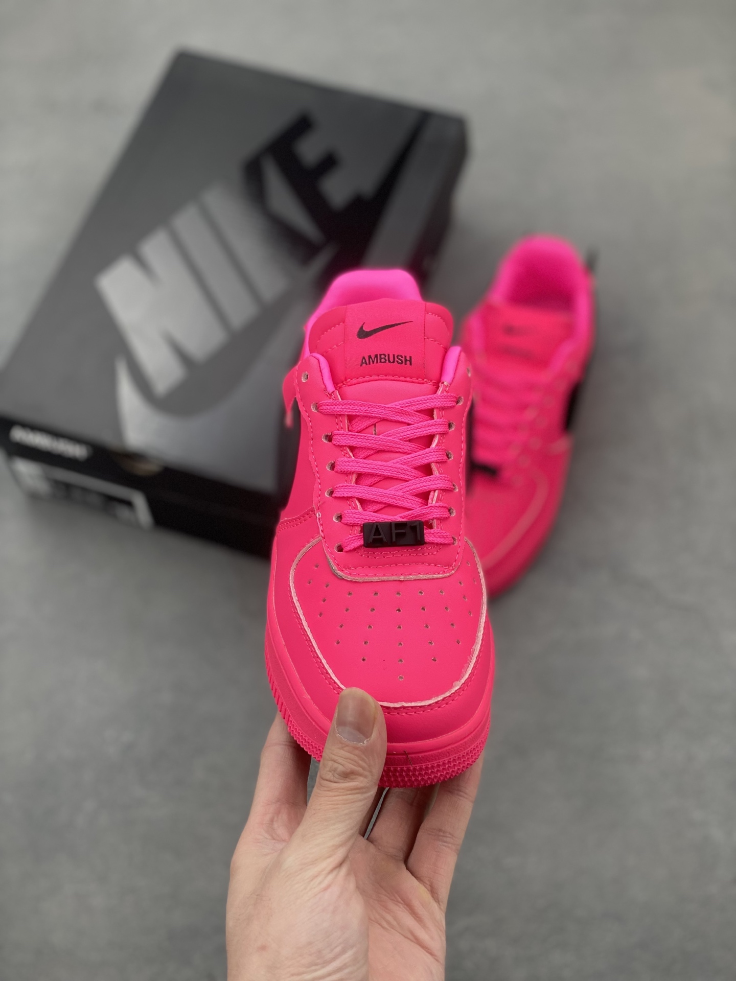 Nike x Ambush Air Force 1 Low Fuchsia Leather Sneakers - DV3464-020 3 i1743540452523 8656 0 1